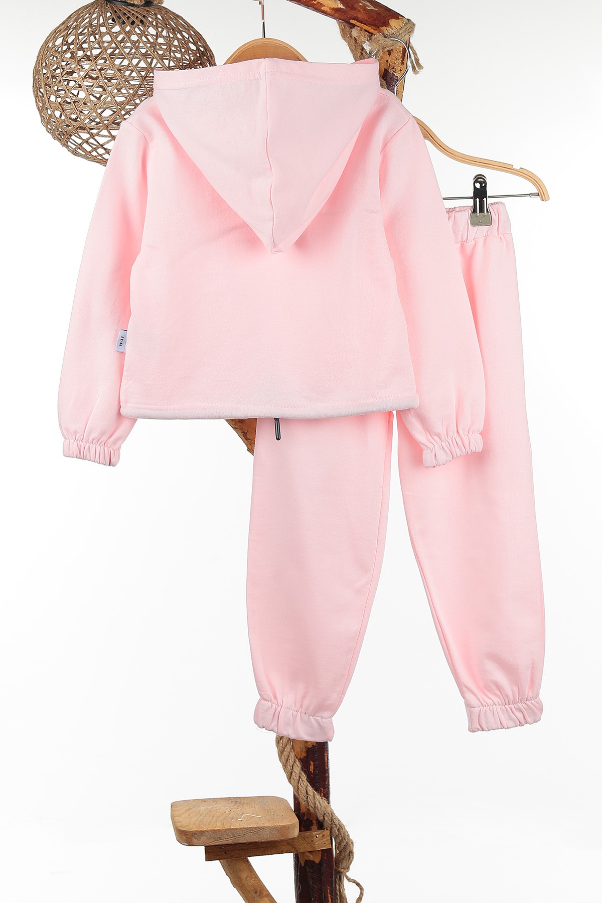 Pembe (3-6 Yaş) Nasa Baskılı İki İp Kız Çocuk Takım 142419