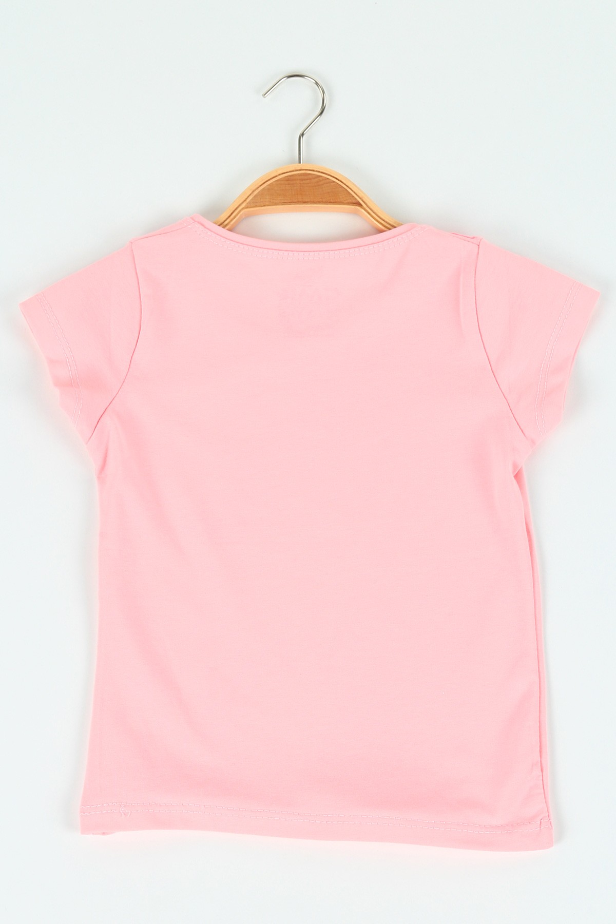 Pembe (3-7 yaş) Baskılı Kız Çocuk Tişört 119896