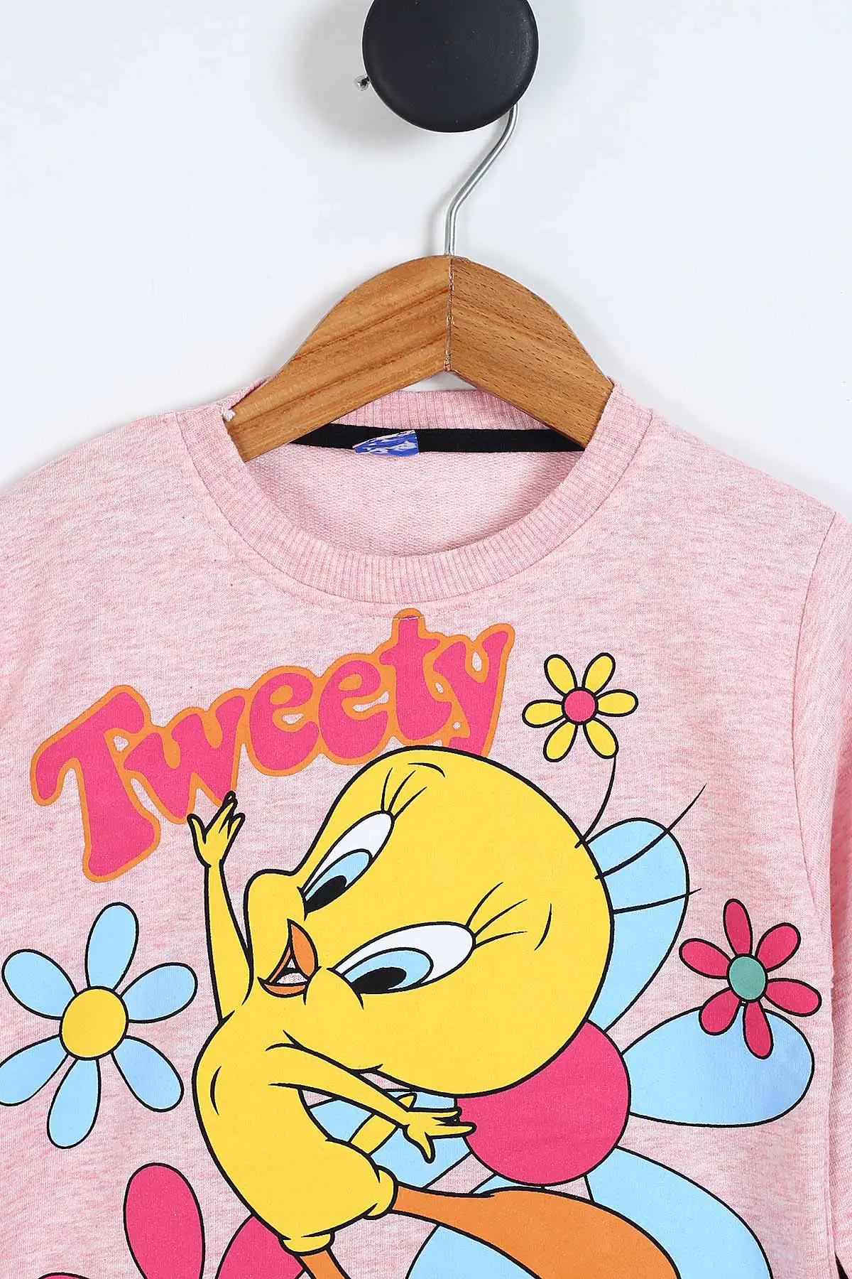 Pembe (3-7 Yaş)  Çiçekli Civciv Baskılı İki İp Kız Çocuk Takım 312901