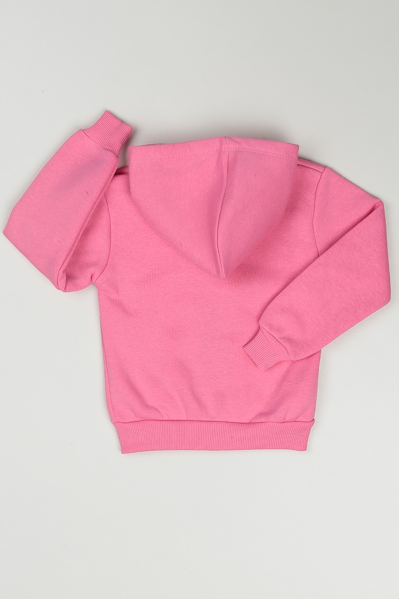 Pembe (3-7 Yaş) Style Baskılı Kız Çocuk Sweatshirt 84952