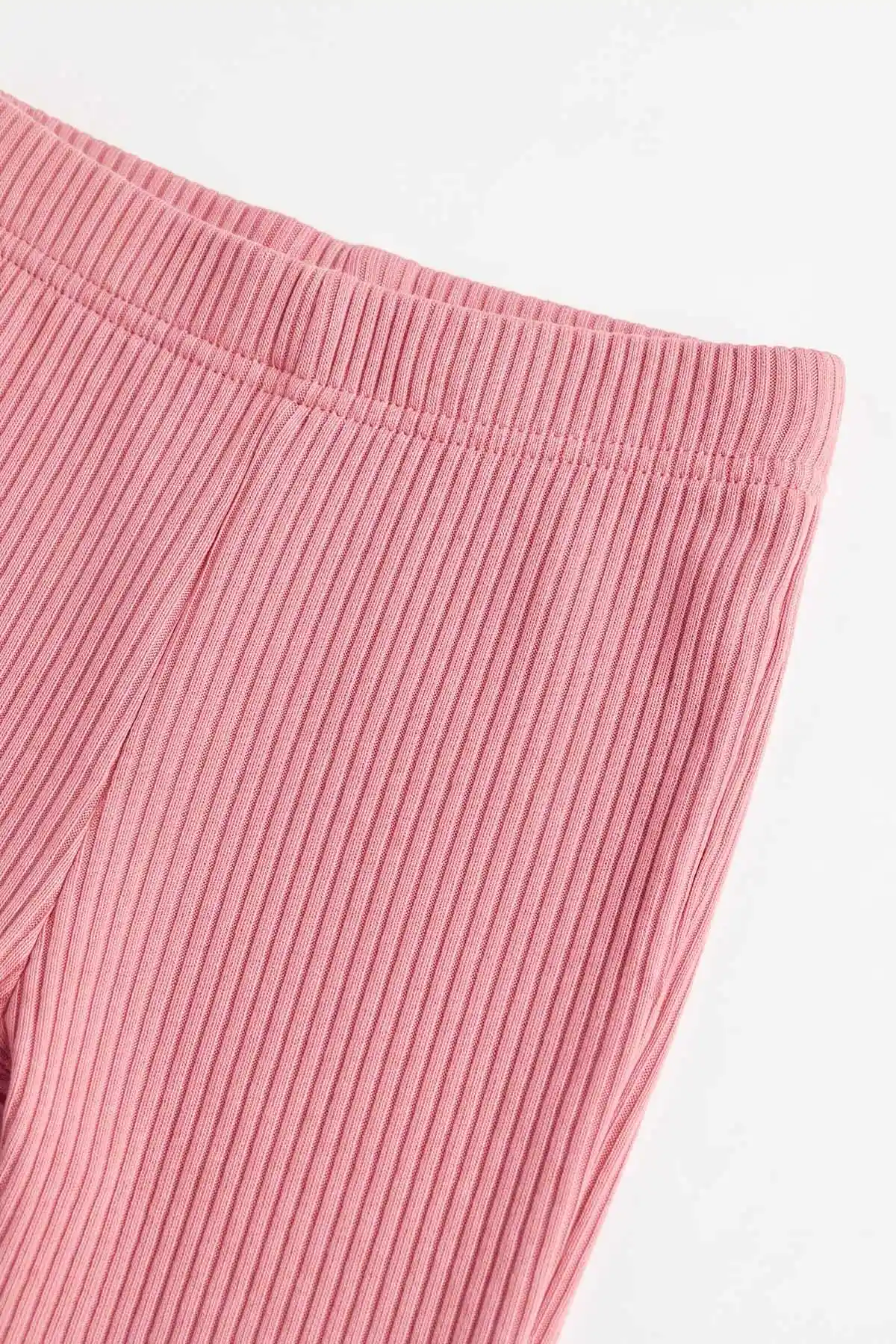 Pembe (3-8 Yaş) Büyük Kalp Baskılı 2 İp Sweatli Fitilii İspanyol Taytlı Kız Çocuk Takım 484940