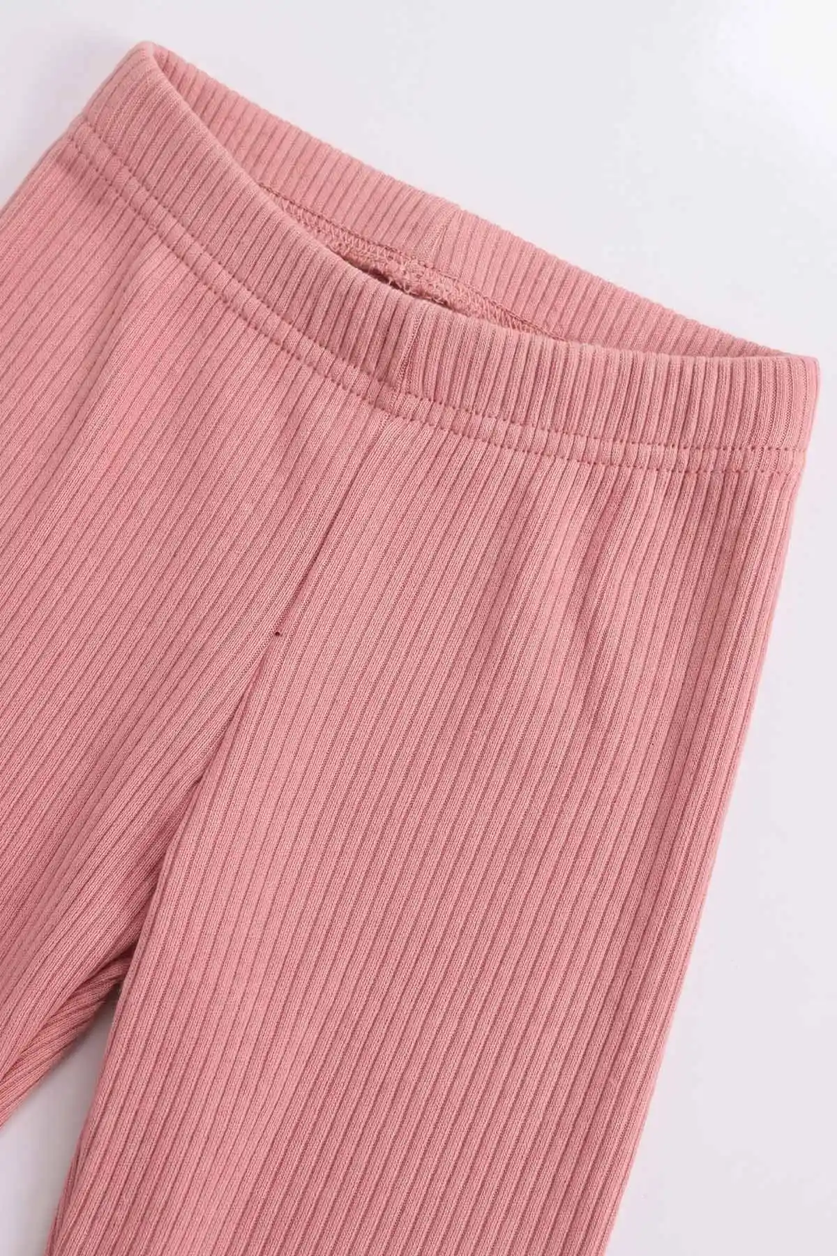 Pembe (3-8 Yaş) Kalp Baskılı 2 İp Sweatli Fitilii Taytlı Kız Çocuk Mevsimlik Takım 484932