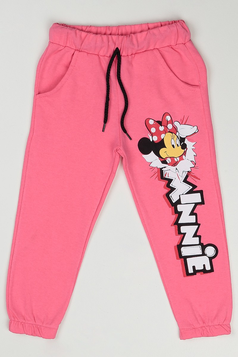 Pembe (3-8 Yaş) Minnie Mouse Baskılı Kız Çocuk Eşofman 89261