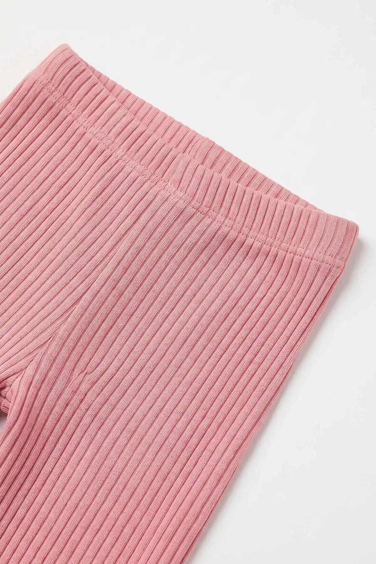 Pembe (3-8 Yaş)Kalp Baskılı 2 İp Fitilii  İspanyol Taytlı Kız Çocuk Takım 492578
