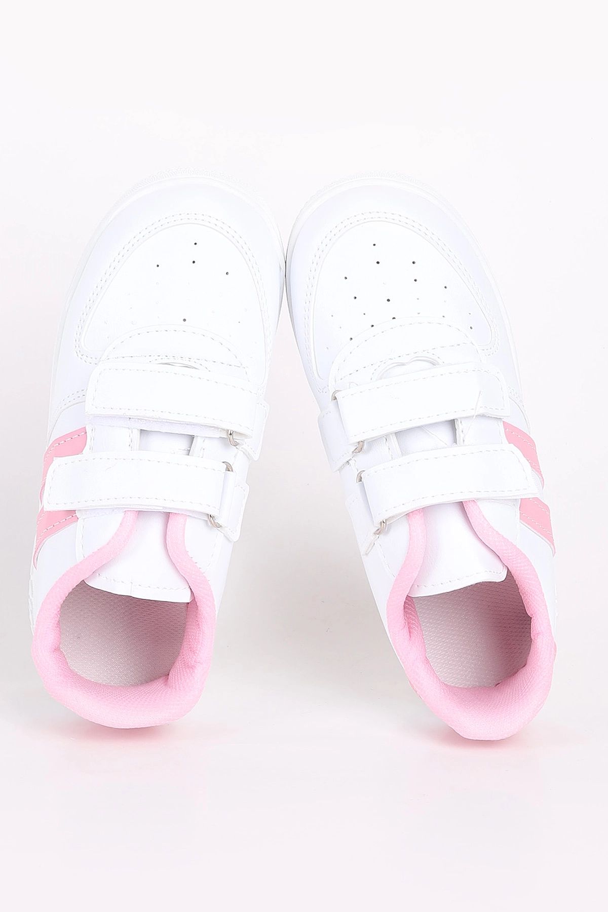 Pembe (30-35 Filet)Kalın Taban Delikli Cırtlı Şerit Çizgili Çocuk Spor Ayakkabı 347864