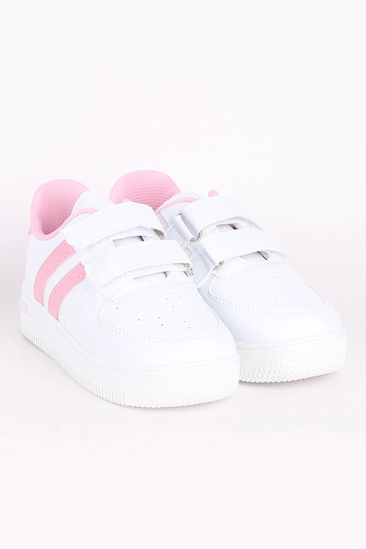 Pembe (30-35 Filet)Kalın Taban Delikli Cırtlı Şerit Çizgili Çocuk Spor Ayakkabı 347864