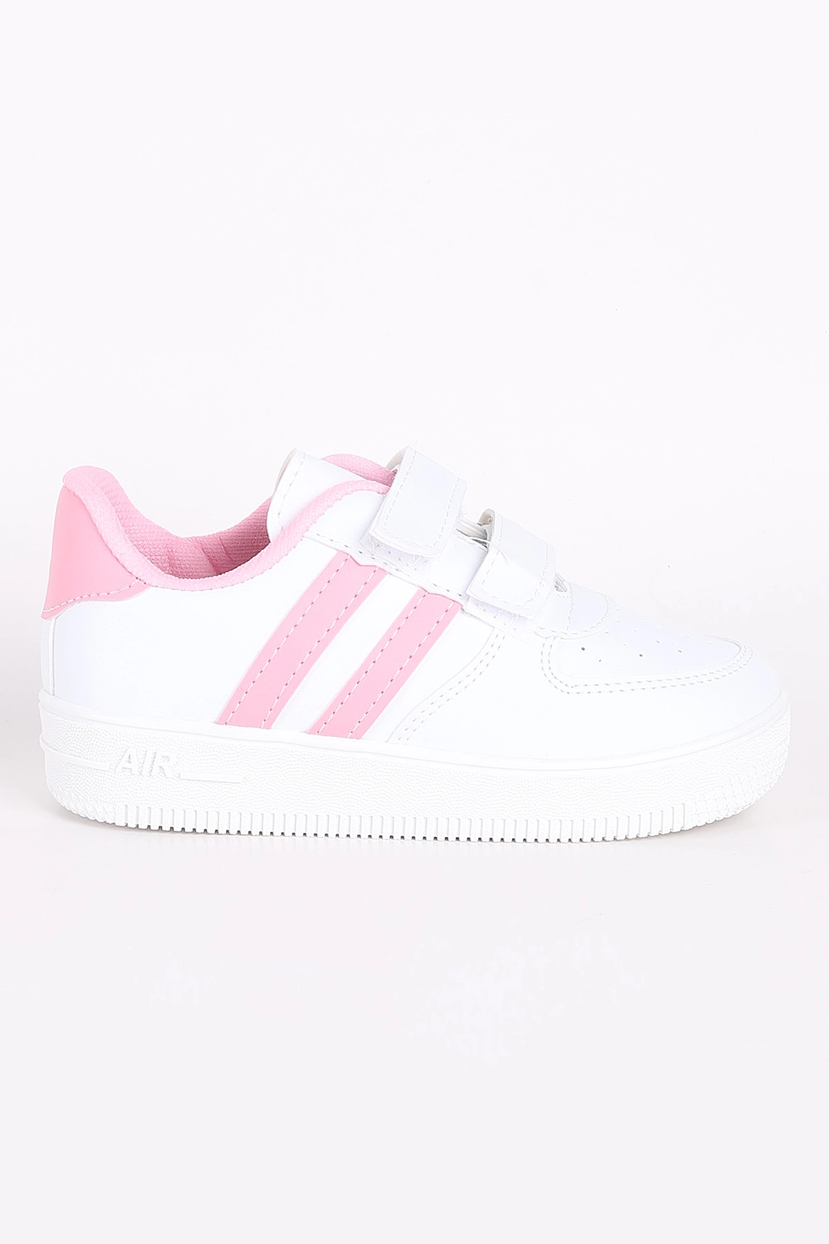 Pembe (30-35 Filet)Kalın Taban Delikli Cırtlı Şerit Çizgili Çocuk Spor Ayakkabı 347864