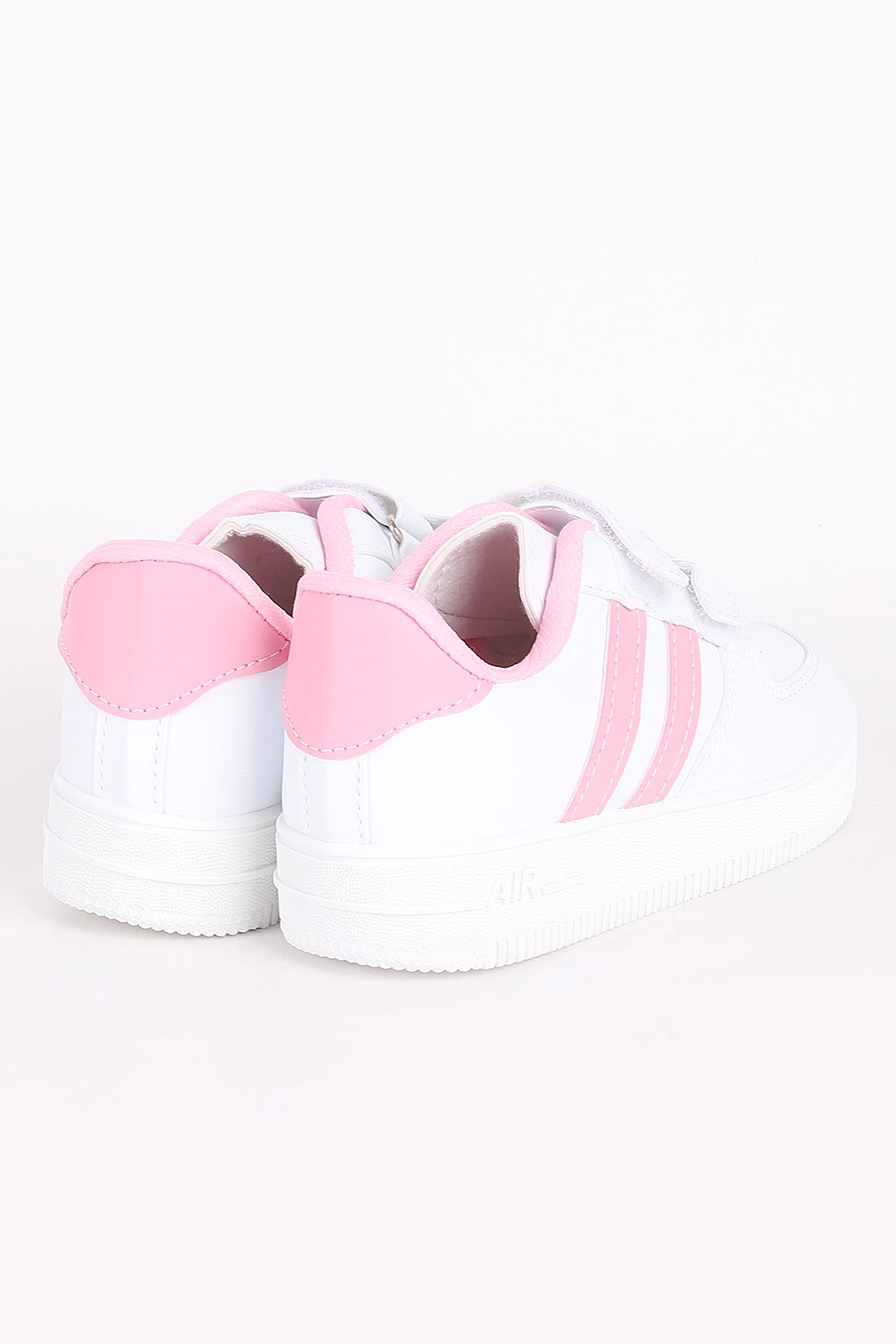 Pembe (30-35 Filet)Kalın Taban Delikli Cırtlı Şerit Çizgili Çocuk Spor Ayakkabı 347864