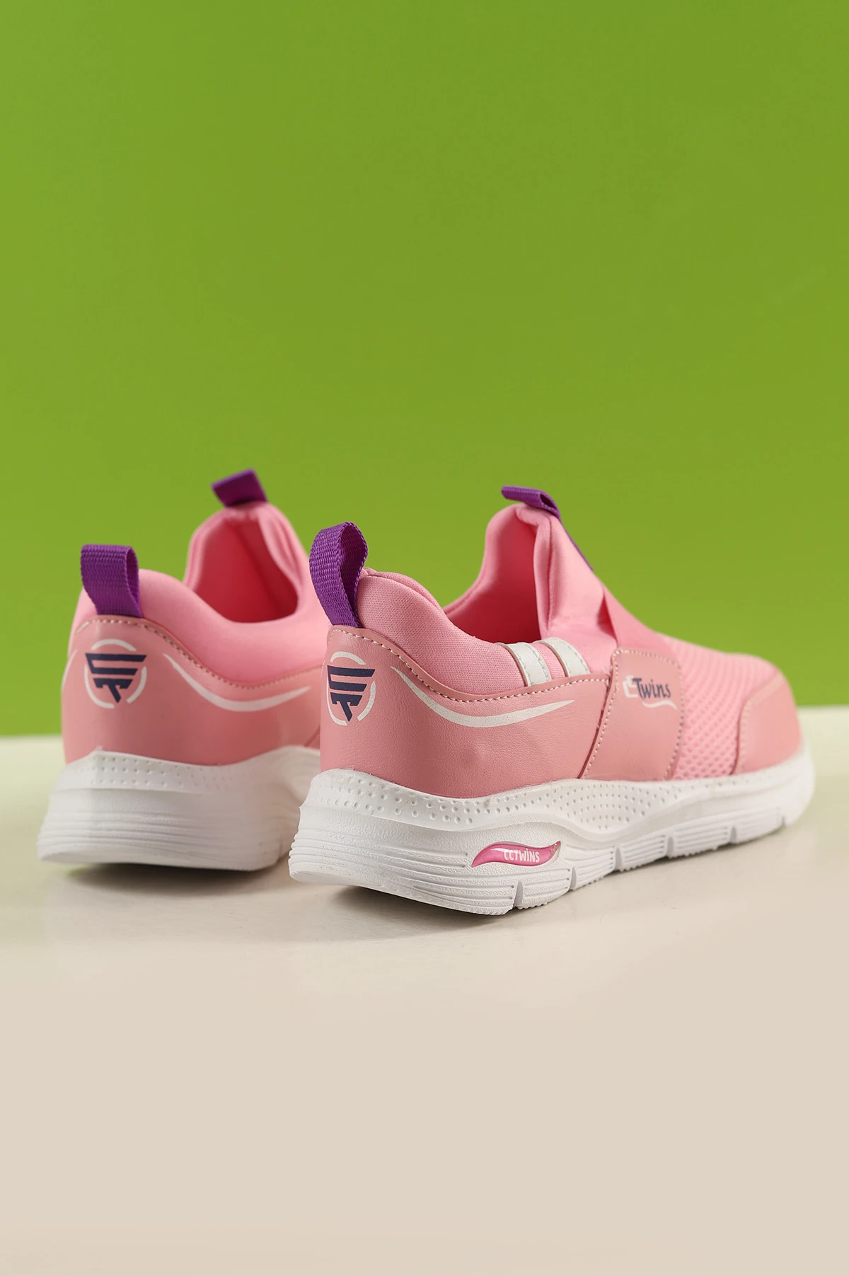 Pembe (31-35 Filet) Twins Baskılı Triko Bağcıksız  Çocuk Spor Ayakkabı 257286