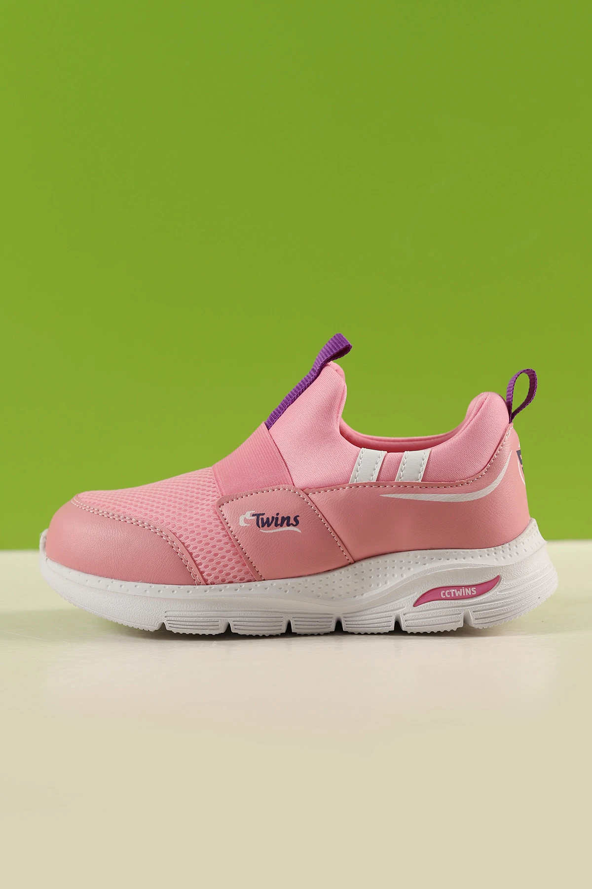 Pembe (31-35 Filet) Twins Baskılı Triko Bağcıksız  Çocuk Spor Ayakkabı 257286