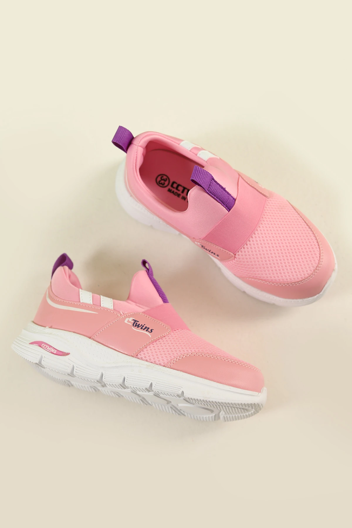 Pembe (31-35 Filet) Twins Baskılı Triko Bağcıksız  Çocuk Spor Ayakkabı 257286