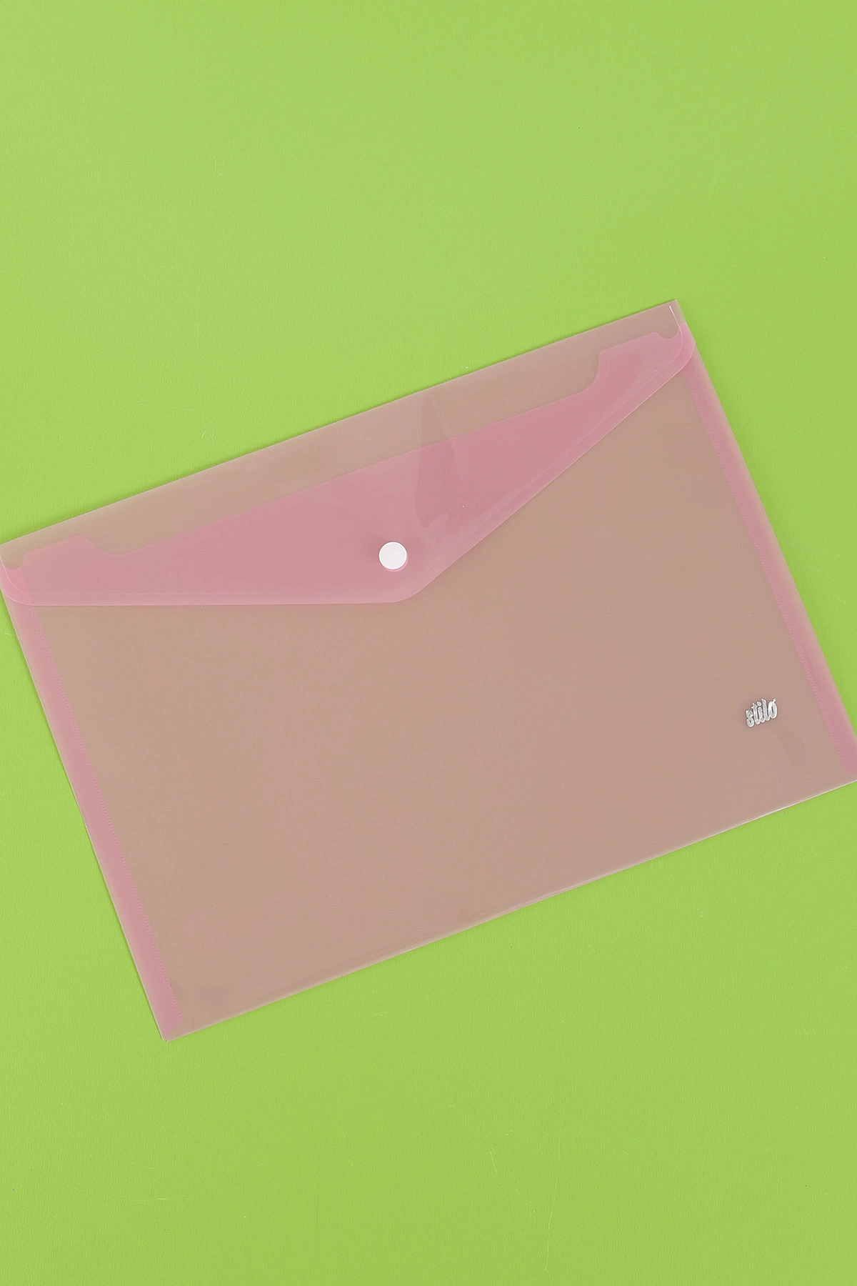 Pembe 32x23 Şeffaf Çıtçıtlı Dosya 285569