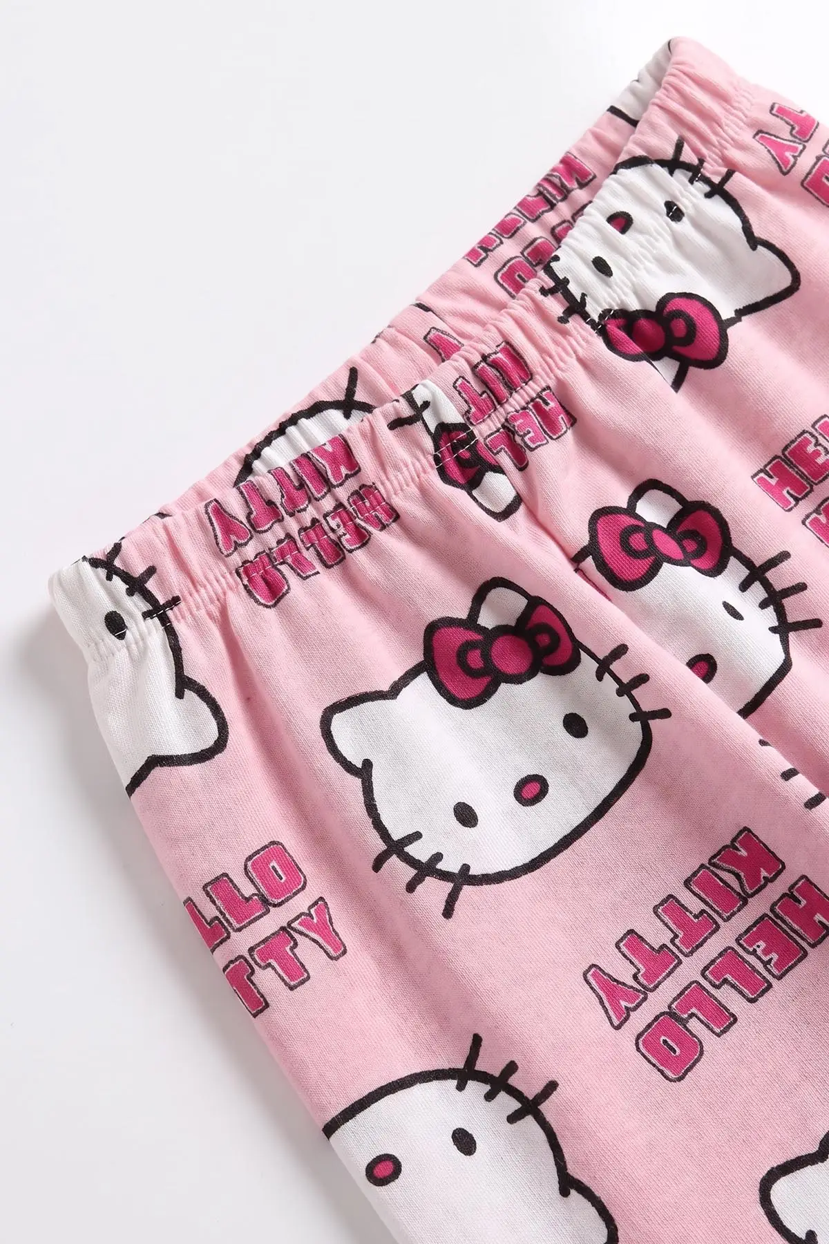 Pembe (4-10 Yaş) Desenli 2 İp Kız  Çocuk Pijama Takım 483341