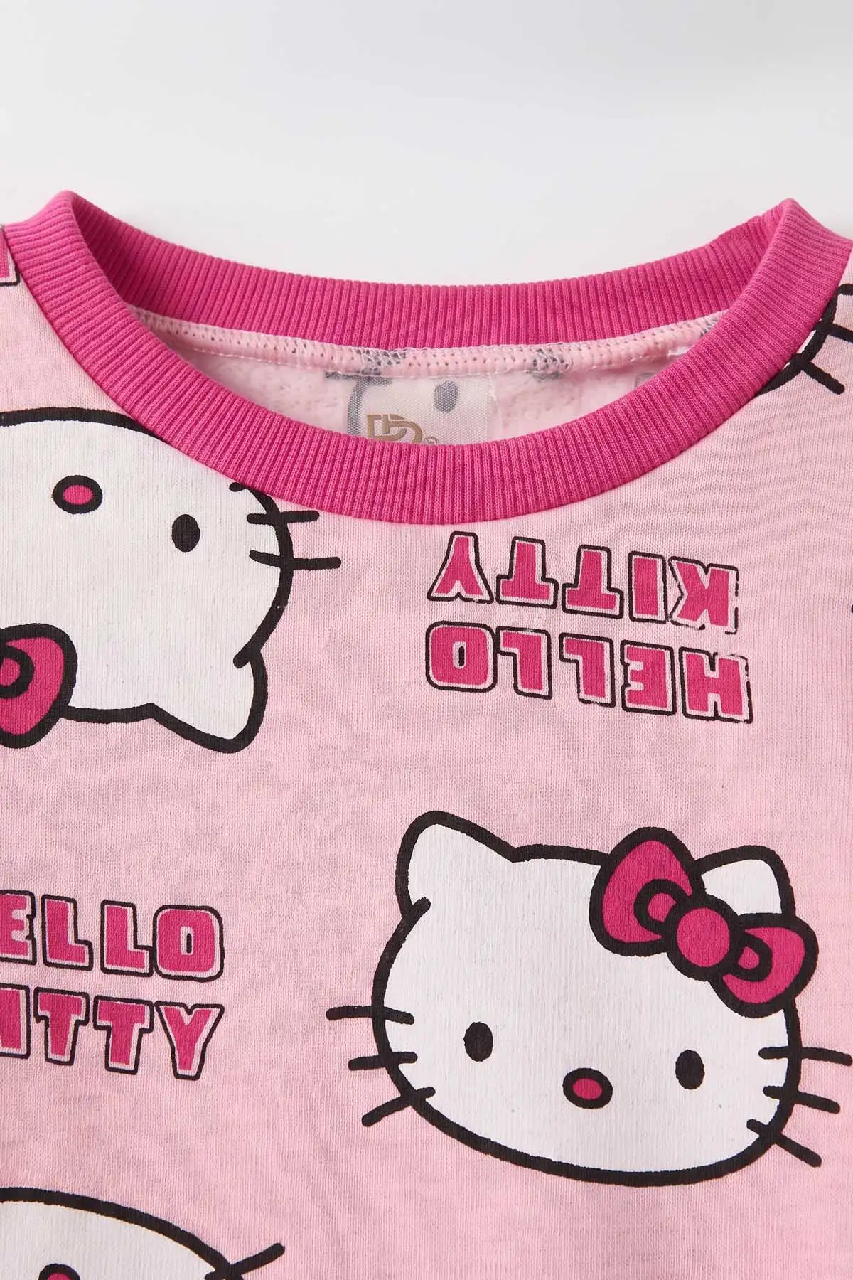 Pembe (4-10 Yaş) Desenli 2 İp Kız  Çocuk Pijama Takım 483341