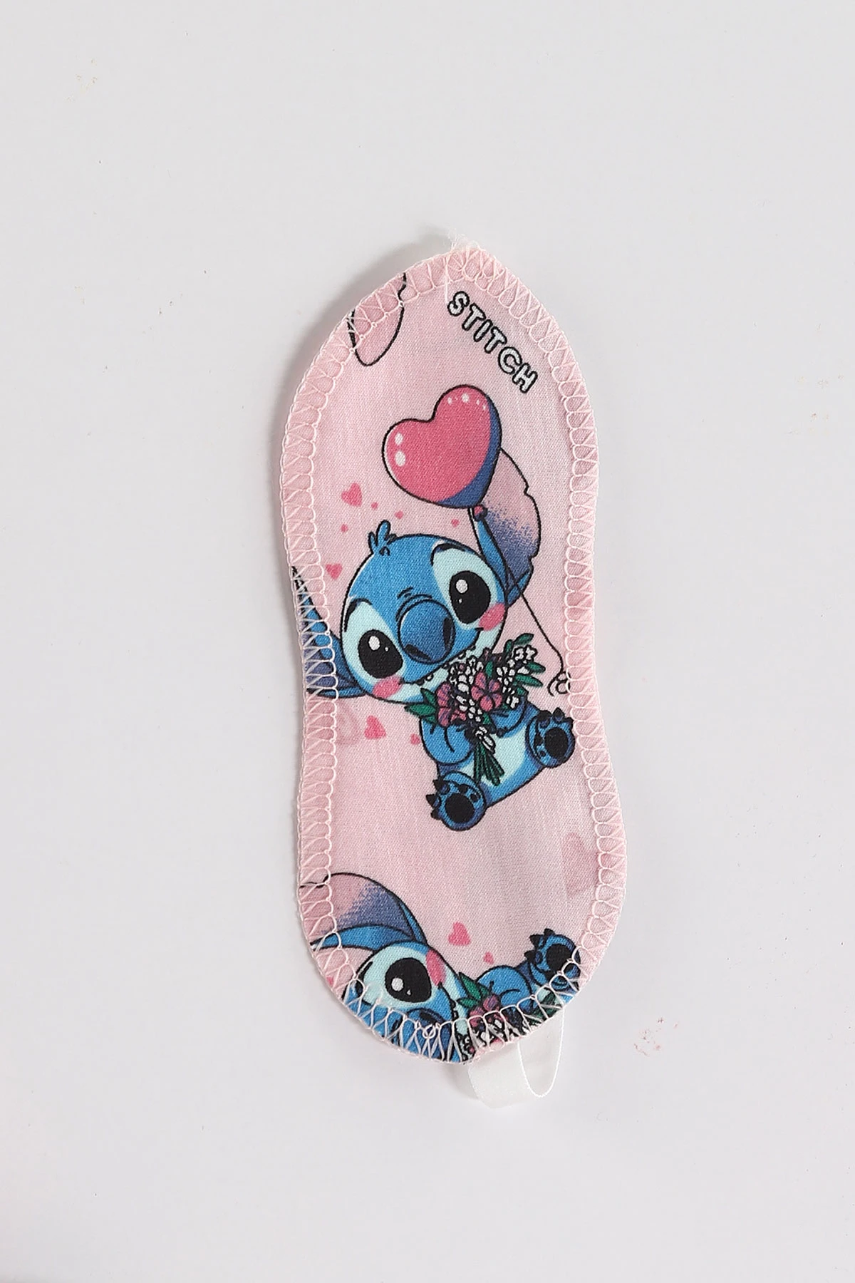 Pembe (4-12 Yaş) Baskılı Uzun Kol Ön Düğmeli Göz Bandı Detaylı Kız Çocuk Pijama Takım 453260