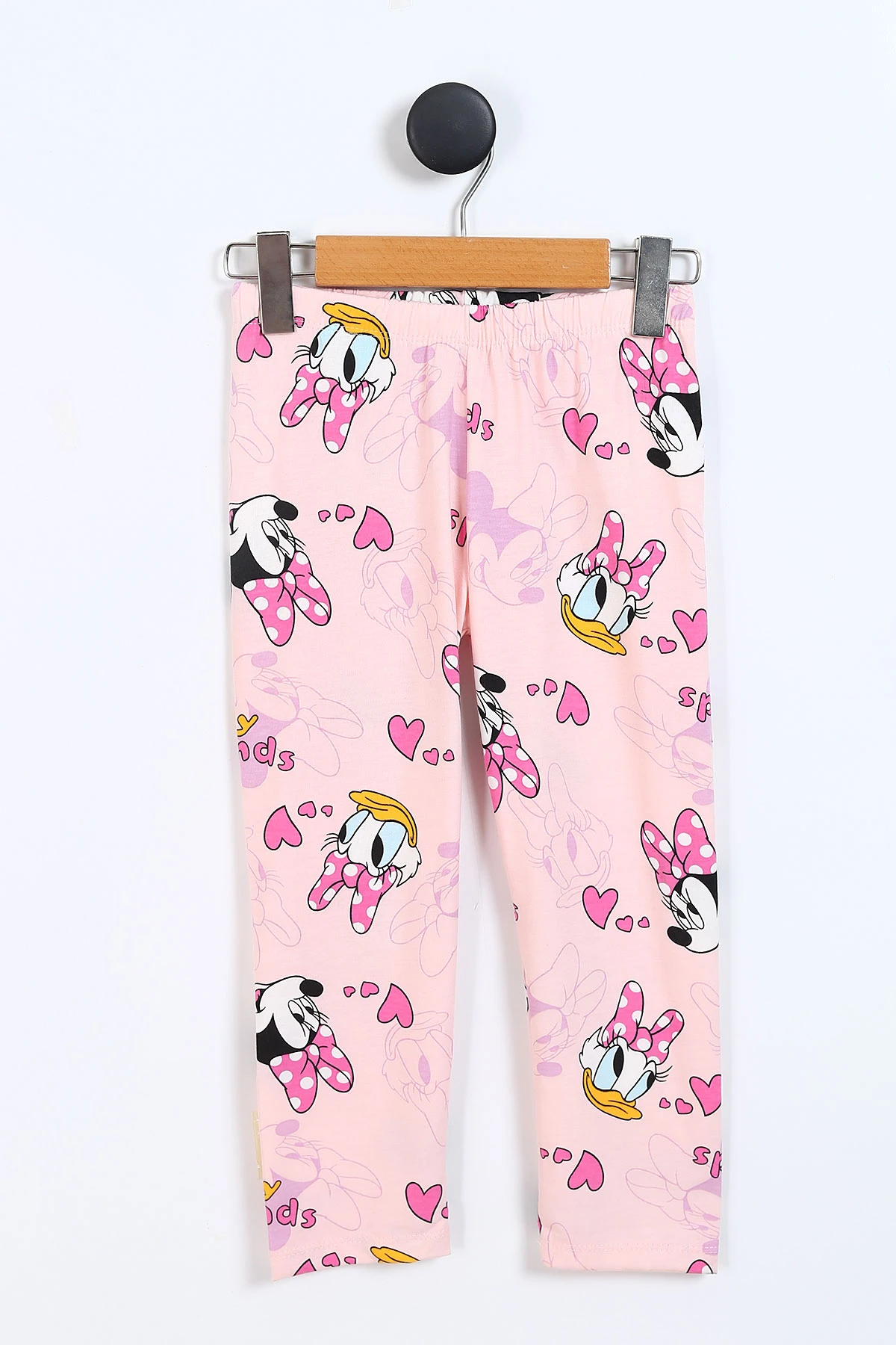 Pembe (4-12 Yaş) My Friends Baskılı Ön Düğmeli Göz Bandı Detaylı Kız Çocuk Pijama Takım 337937