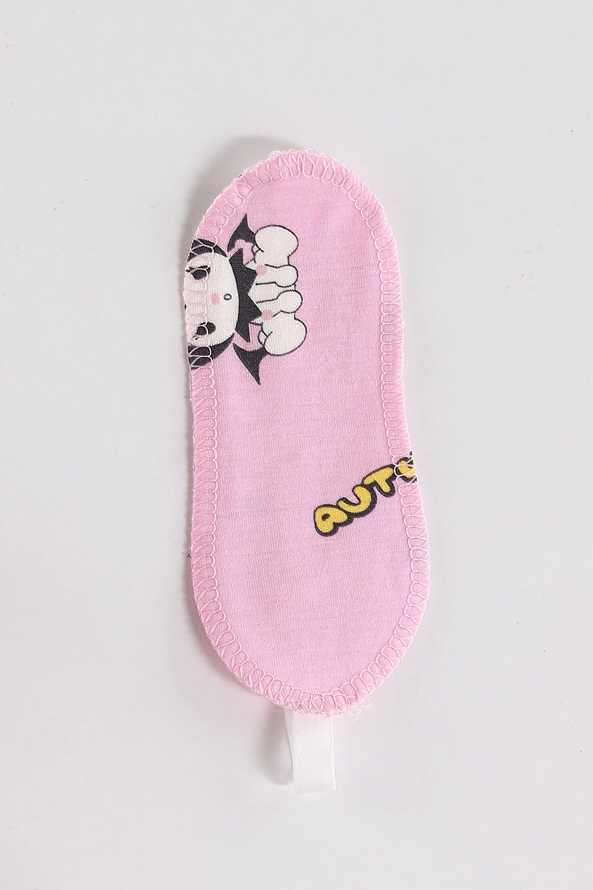 Pembe (4-12 Yaş)Karakter  Baskılı Kısa Kol Ön Düğmeli Göz Bandı Detaylı Kız Çocuk Pijama Takım 453245