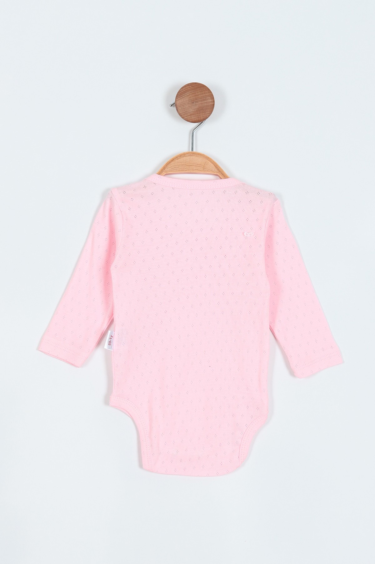Pembe (4-6 Yaş) Jakarlı Uzun Kol Kız Çocuk Badi 207248