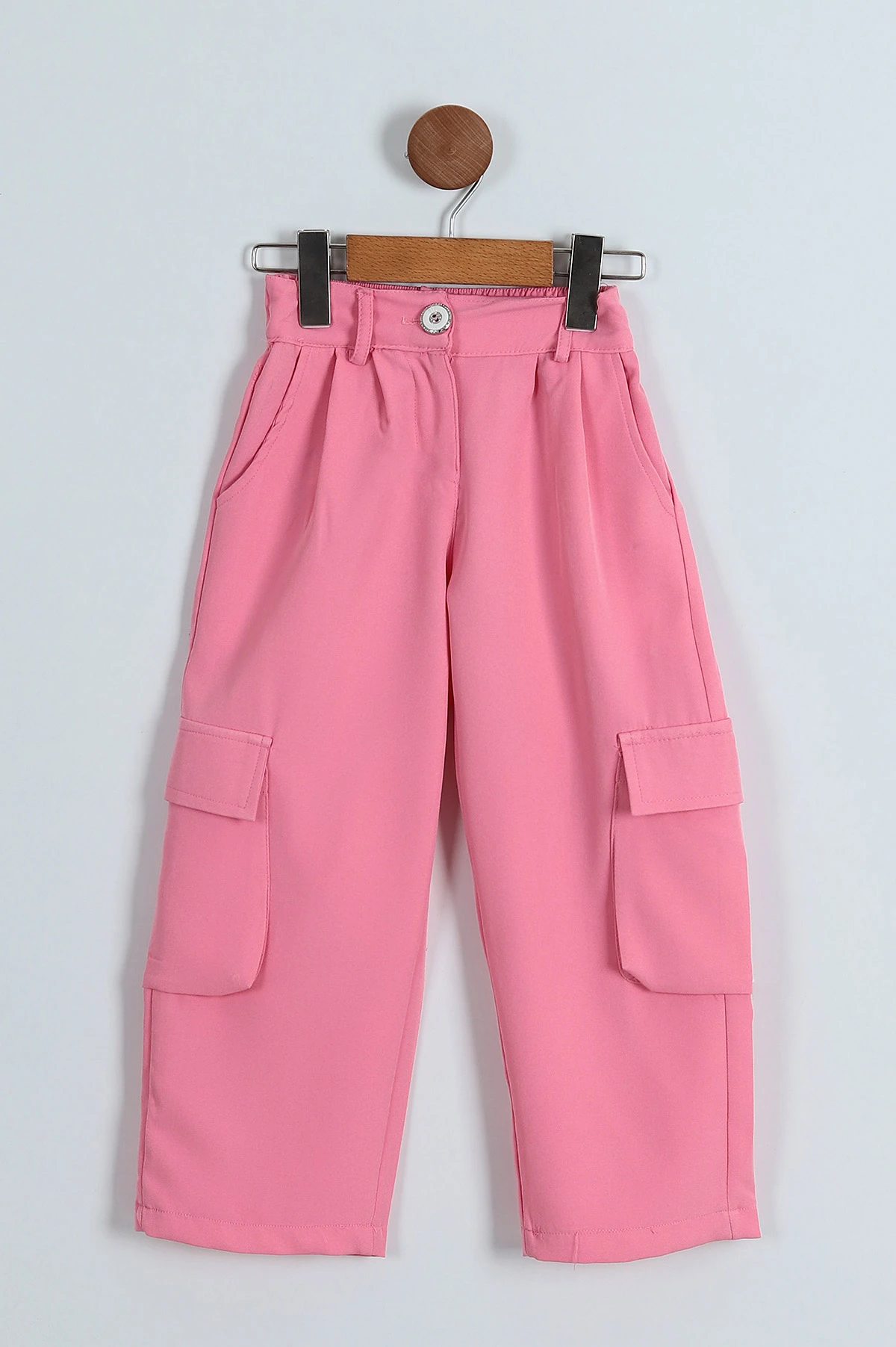 Pembe (4-9 Yaş) Double Kargo Kız Çocuk Pantolon 246167