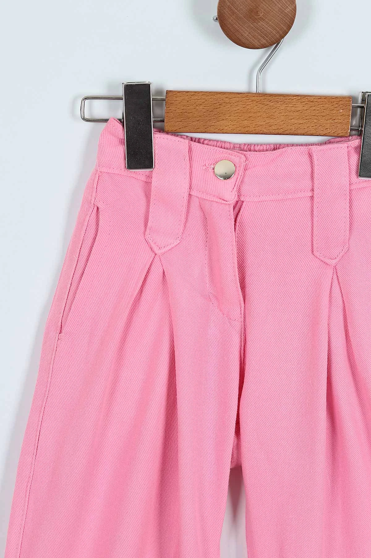 Pembe (4-9 Yaş) Üçgen Köprülü Kız Çocuk Pantolon 246185