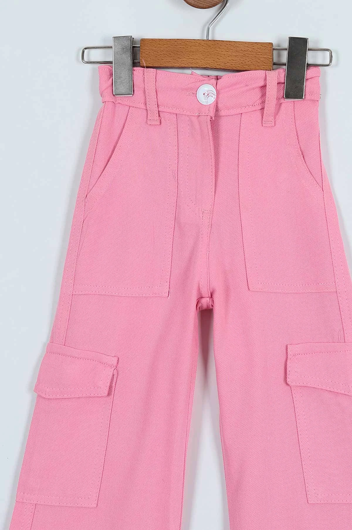 Pembe (4-9 Yaş) Viskon  Kız Çocuk Pantolon246177