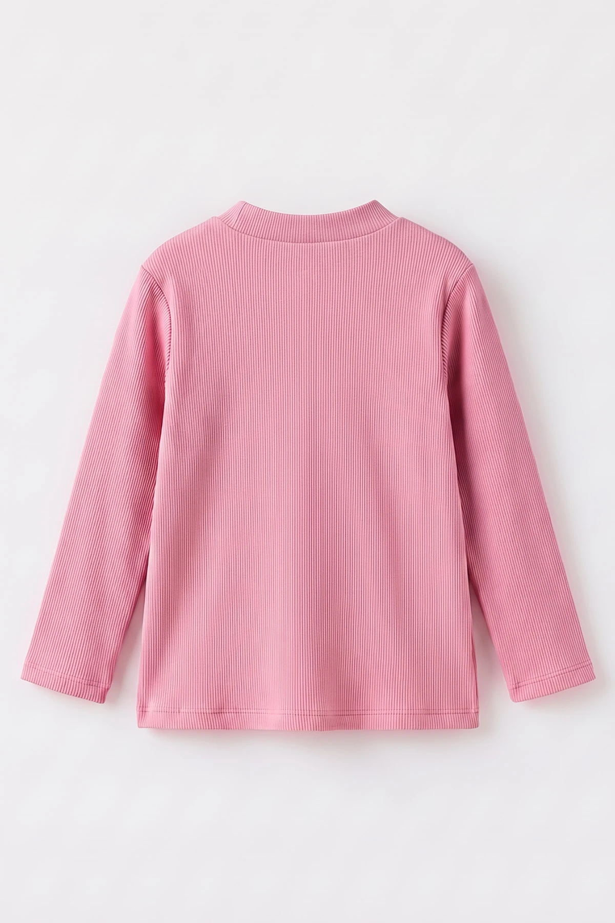 Pembe (5-12 Yaş) Yarım Balıkçı Yaka Kaşkorse  Çocuk Body Sweatshirt 495424