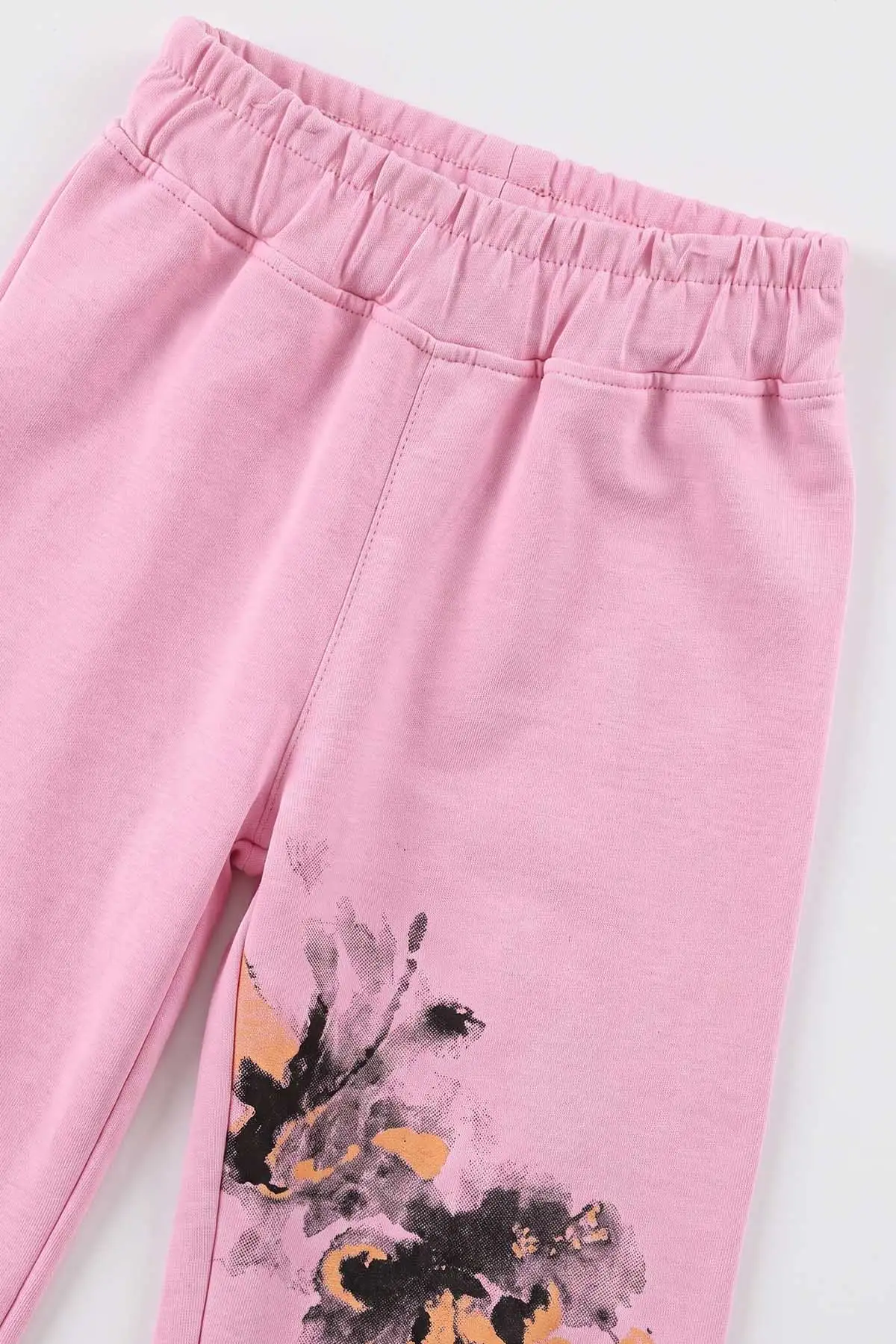 Pembe (5-12 Yaş)Batik Boyalı Modal Kumaş Kız Çocuk 2'li Takım 490961