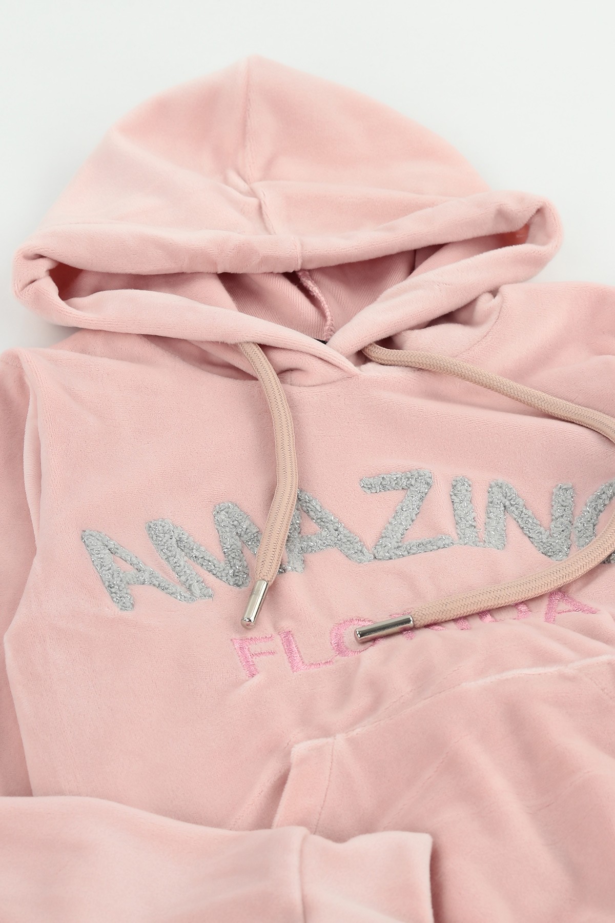 Pembe (5-8 Yaş) Amazıng Florida Nakışlı Kız Çocuk Takımı 128823