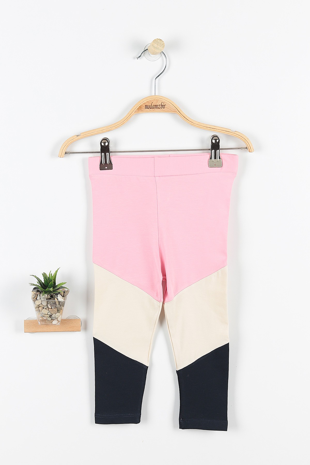 Pembe (5-8 Yaş) Best Baskılı Parça Detaylı Taytlı Kız Çocuk Takım 172752