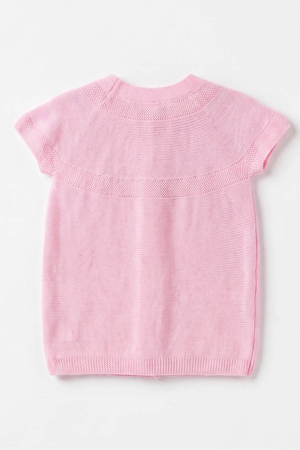 Pembe (5-8 Yaş) Garson Boy Çiçek Motifli Robalı Kız Çocuk Yelek 474191