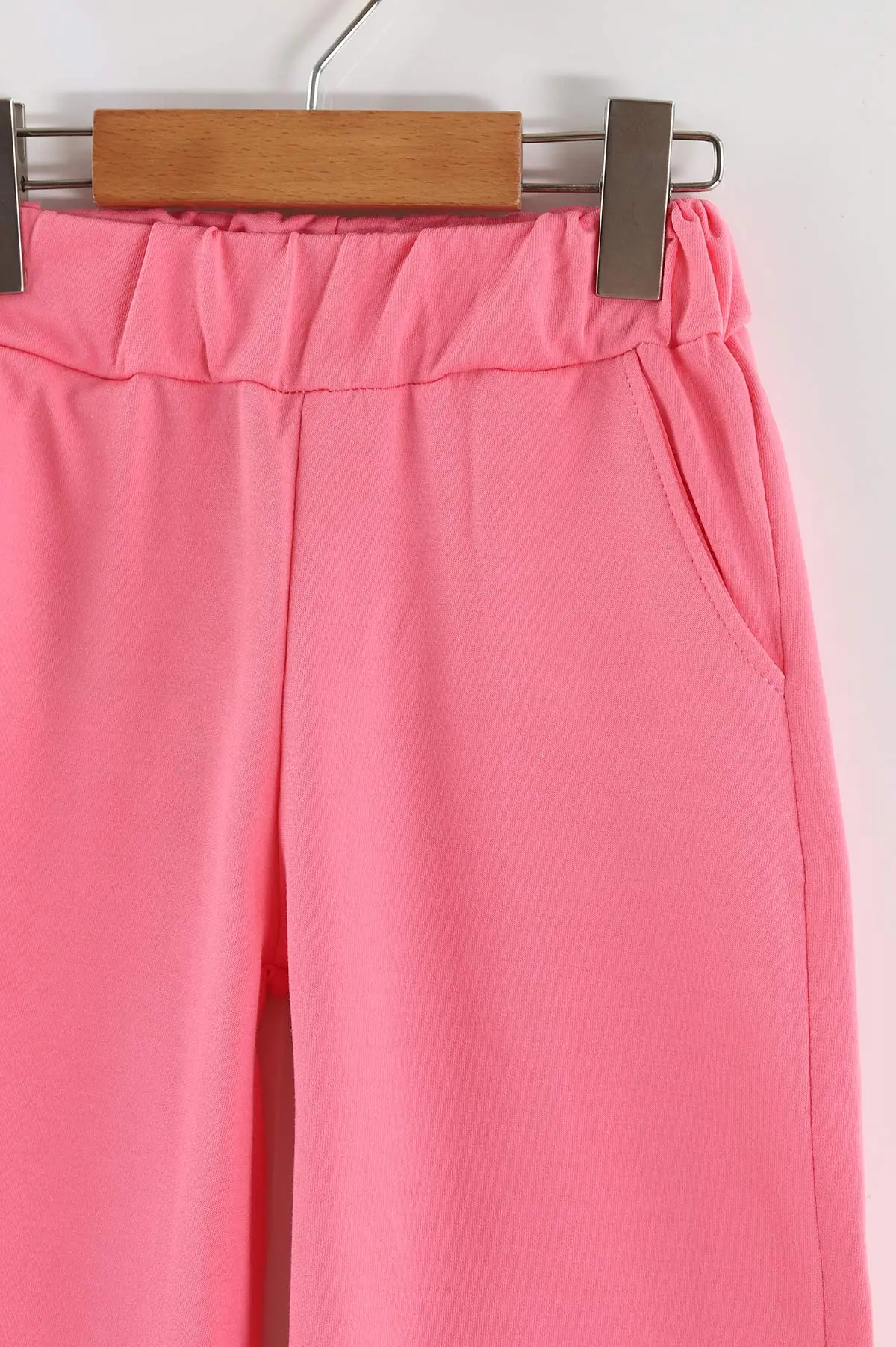Pembe (5-8 Yaş)Bol Paça Kız Çocuk Eşofman Altı 463996