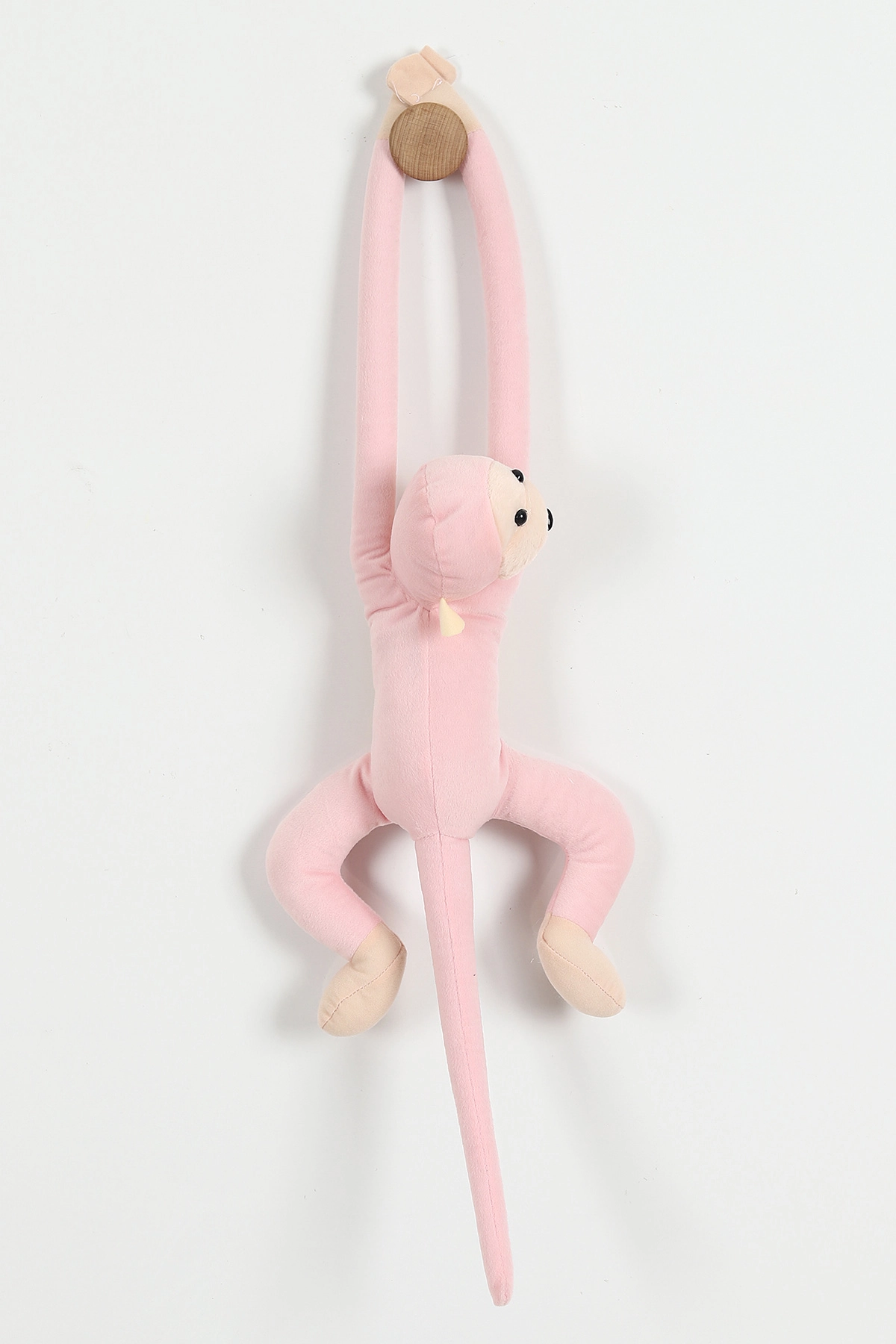 Pembe 50 Cm Peluşlu Sesli Maymun 300009