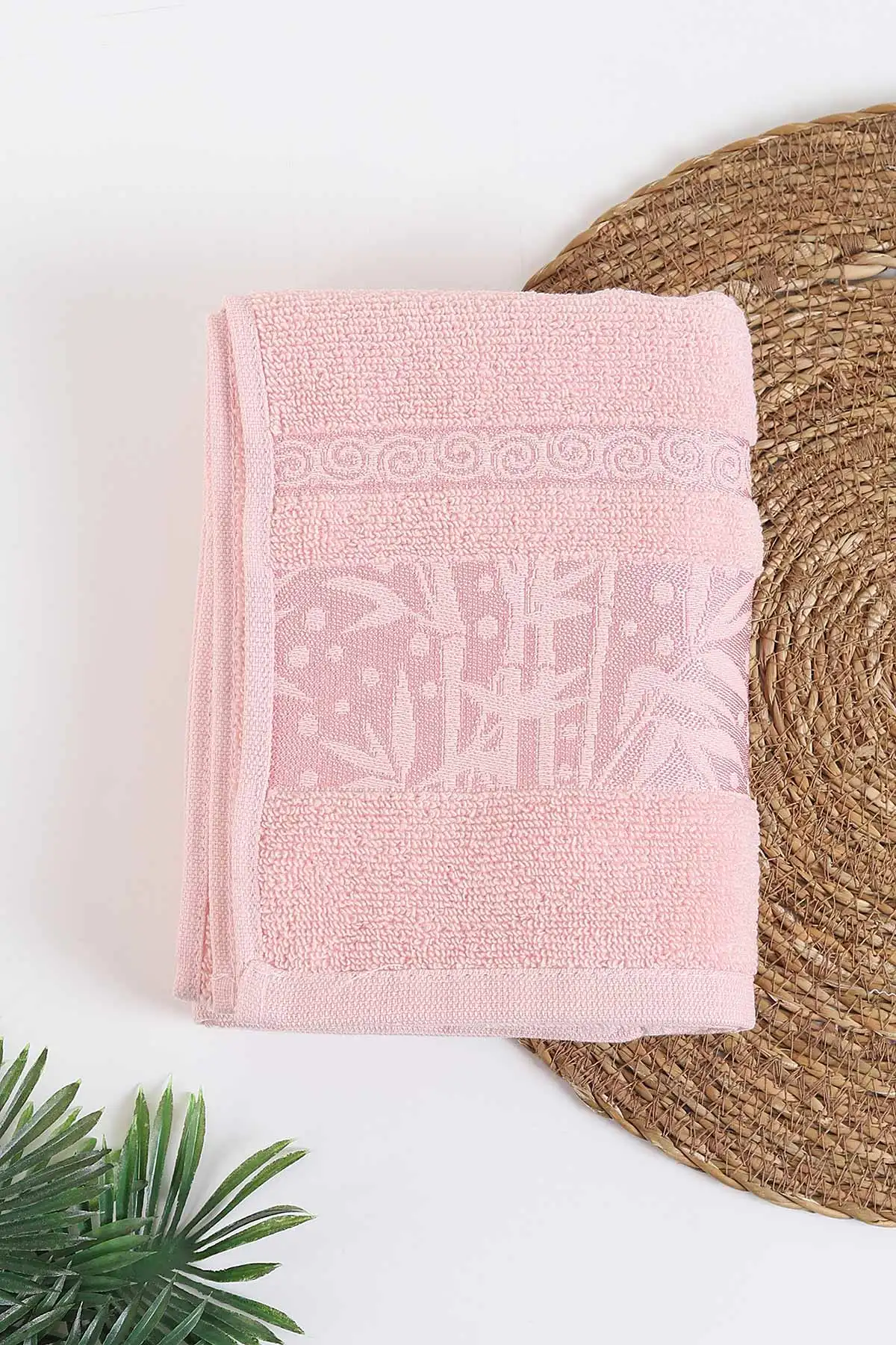 Pembe 50X85 Bamboo Bursa El ve Yüz Havlusu 279921