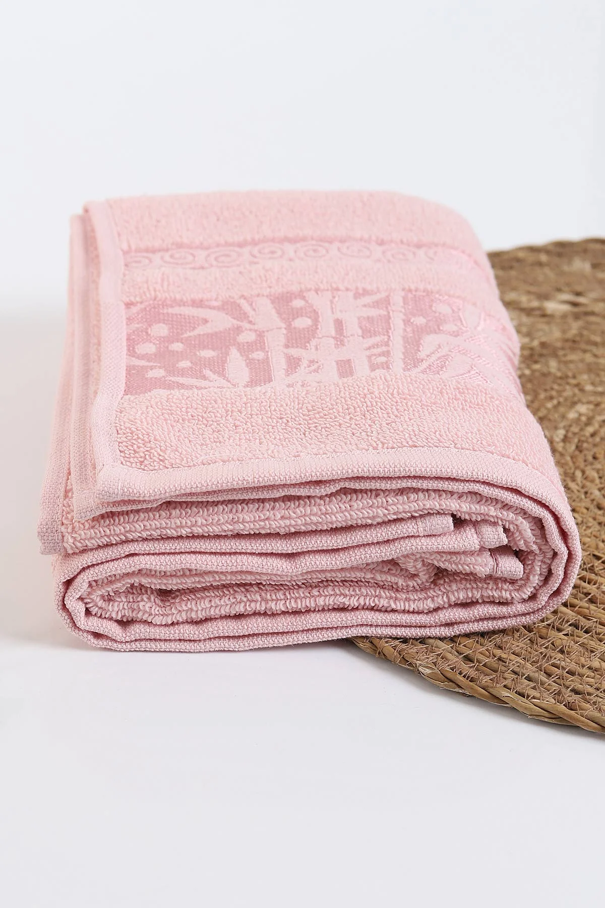 Pembe 50X85 Bamboo Bursa El ve Yüz Havlusu 279921