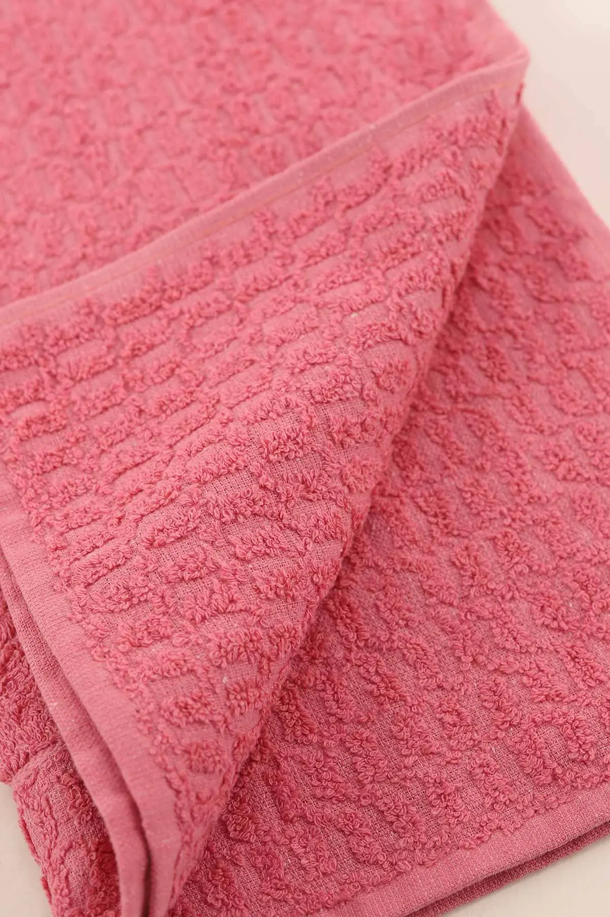 Pembe 50x90 Cm Bella Home Dilber Desenli El Havlusu 395583