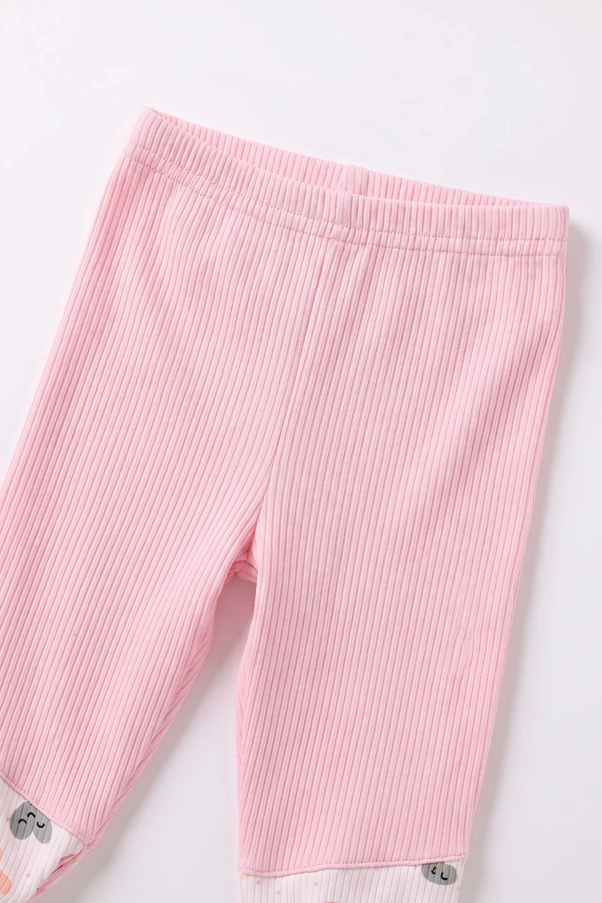 Pembe (6-12 Ay) Kalp Baskılı Kapüşonlu Yelekli Kız Bebek 3'lü Takım 480233