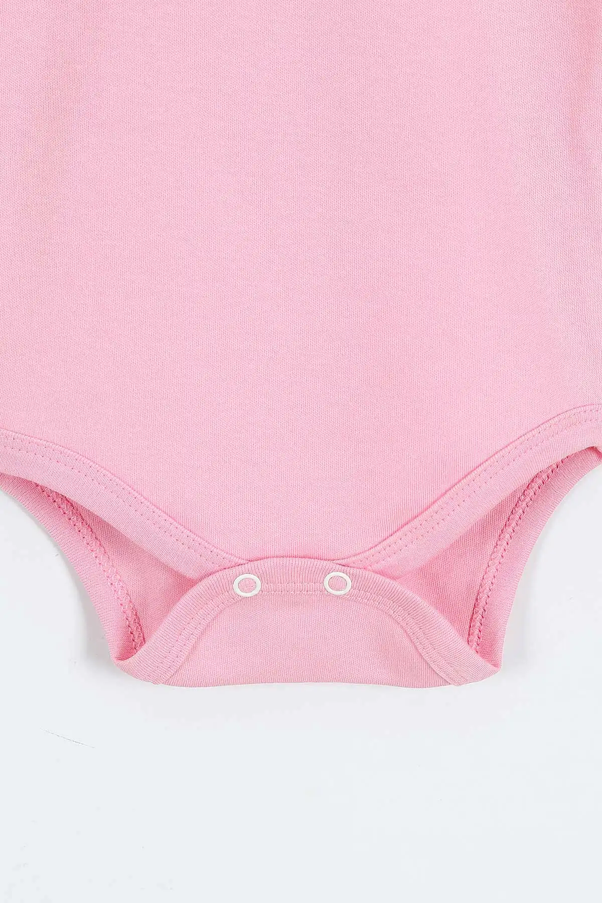 Pembe (6-12 Ay ) Kısa Kol Bebek Çıtçıtlı Badi 381157