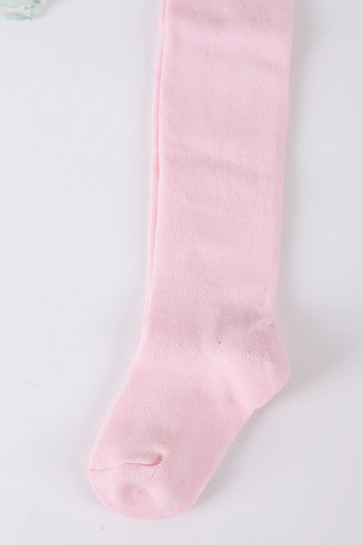 Pembe (6-12 Ay)Düz Likralı Kız Bebek Külotlu Çorap 425074
