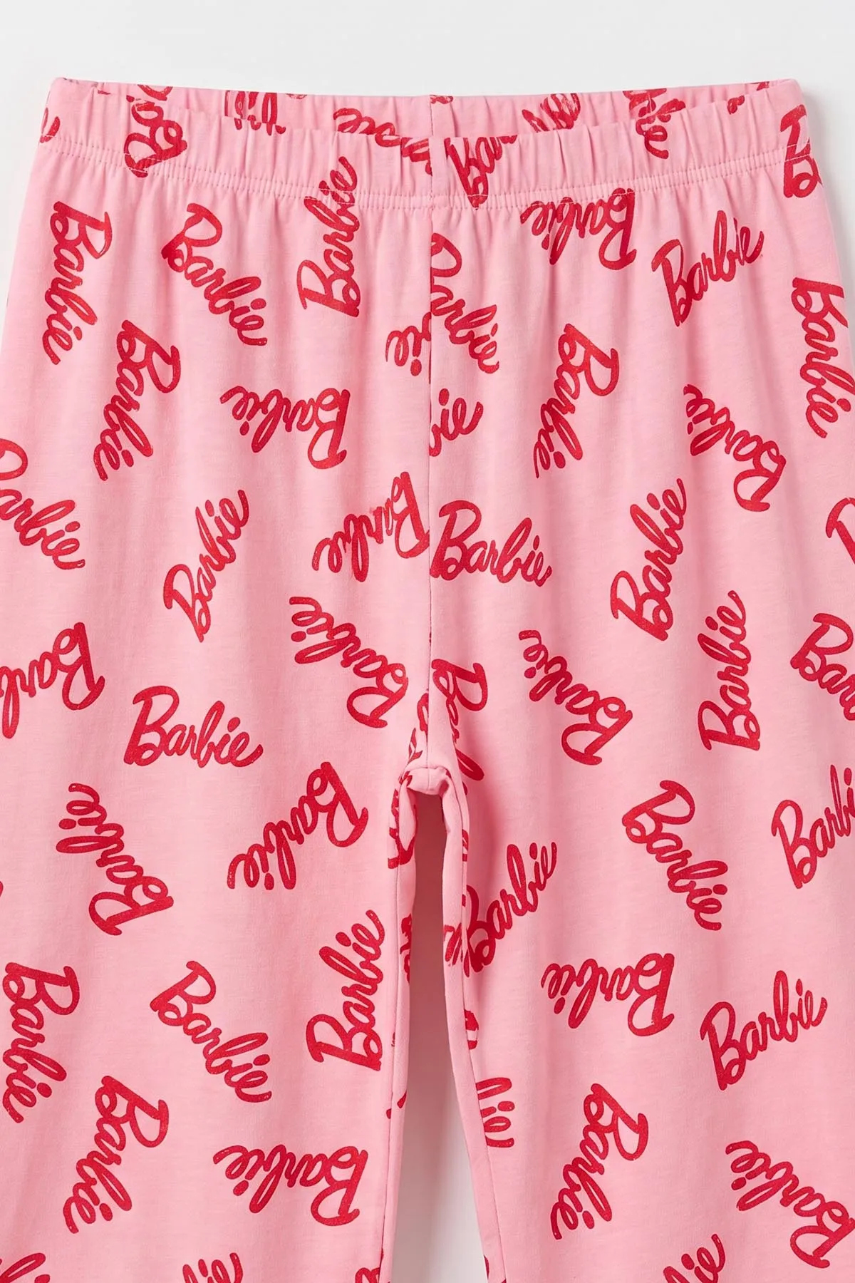 Pembe (6-14 Yaş) Desenli Yakadan Yarım Düğmeli Süprem Kumaş Kız Çocuk Pijama Takımı 487224