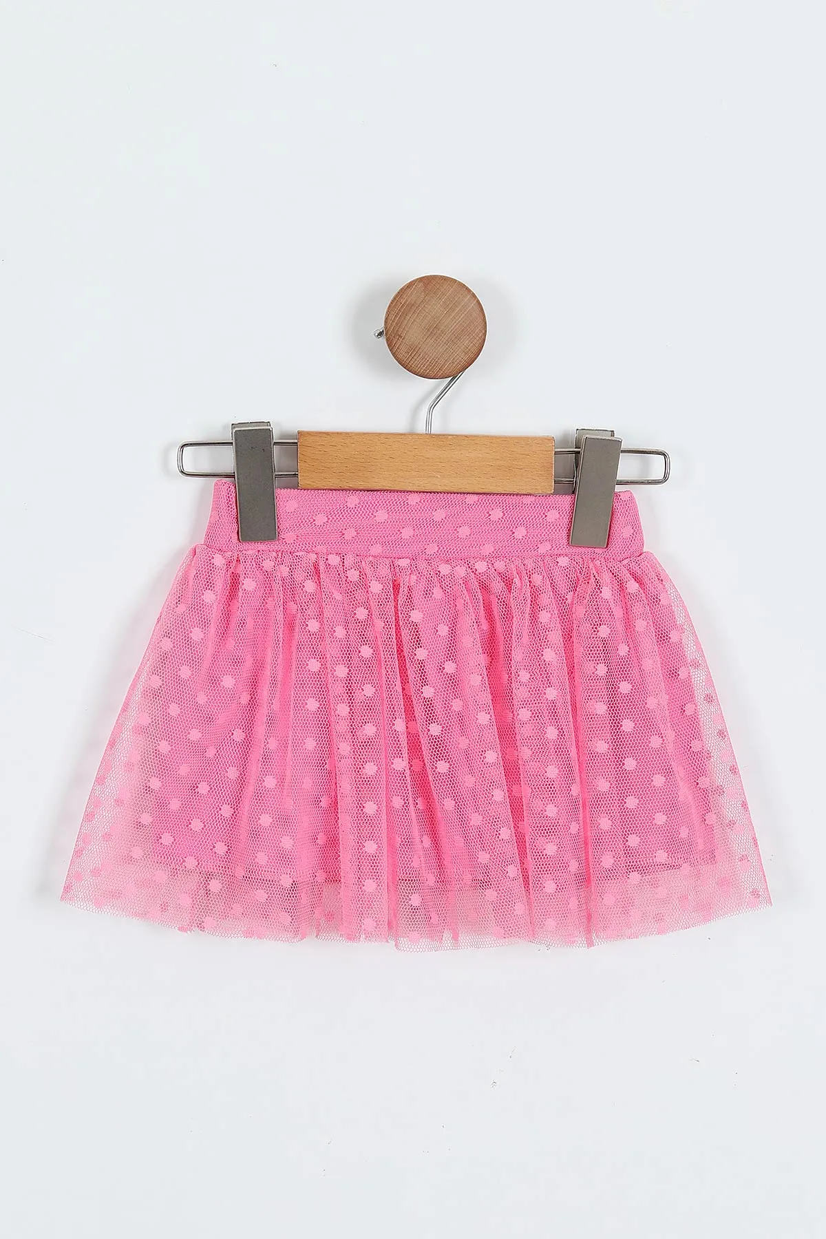 Pembe (6-18 Ay) Hello Kitty Baskılı Tüllü Etekli Kız Bebek Yazlık Takım 357468