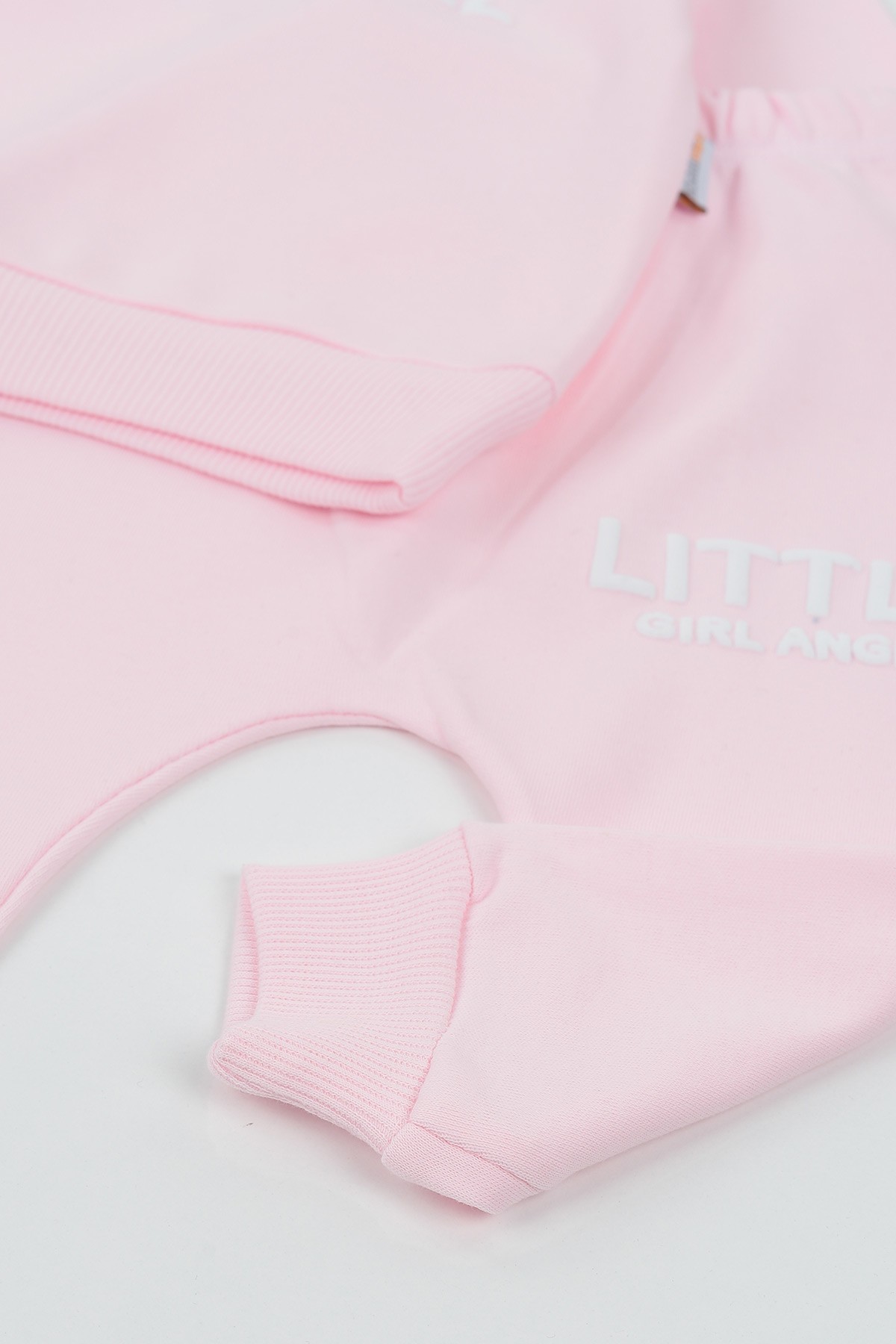 Pembe (6-18 Ay) Lıttle Gırl Angel Baskılı Kız Çocuk Takım 136717