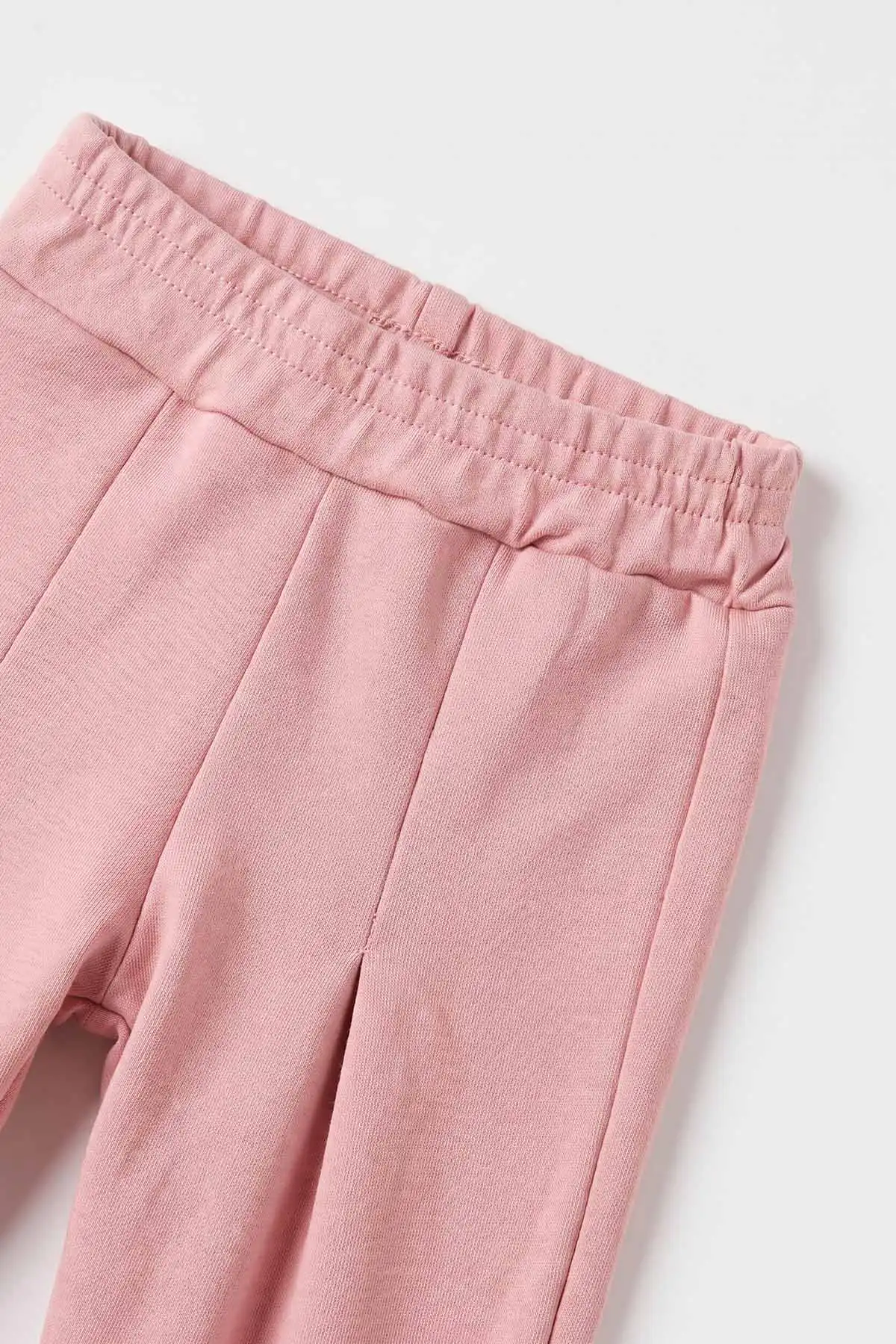 Pembe (6-24 Ay) Badili Çiçek Baskılı Kolları  Fırfırlı   Montlu Kız Bebek 3'lü Takım 471653