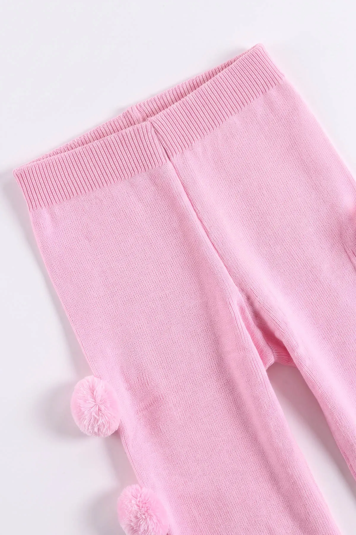 Pembe (6-24 Ay) Düğmeli Ponpon Detaylı Bandanalı Kız Bebek Takım 474151