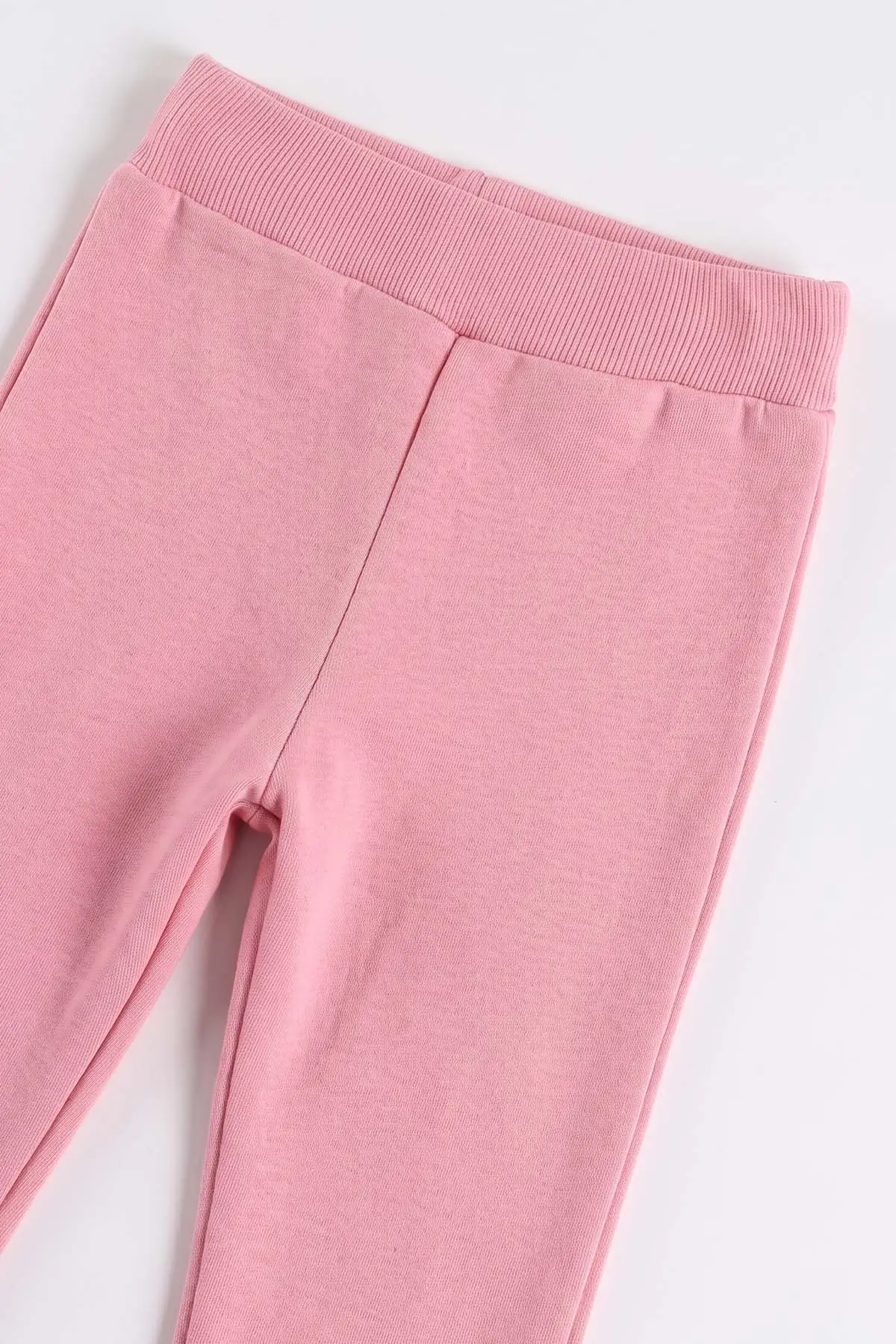 Pembe (6-24 Ay) Kalp Baskılı Fırfırlı 3 İp Şardonlu Kız Bebek Kışlık Takım 490773