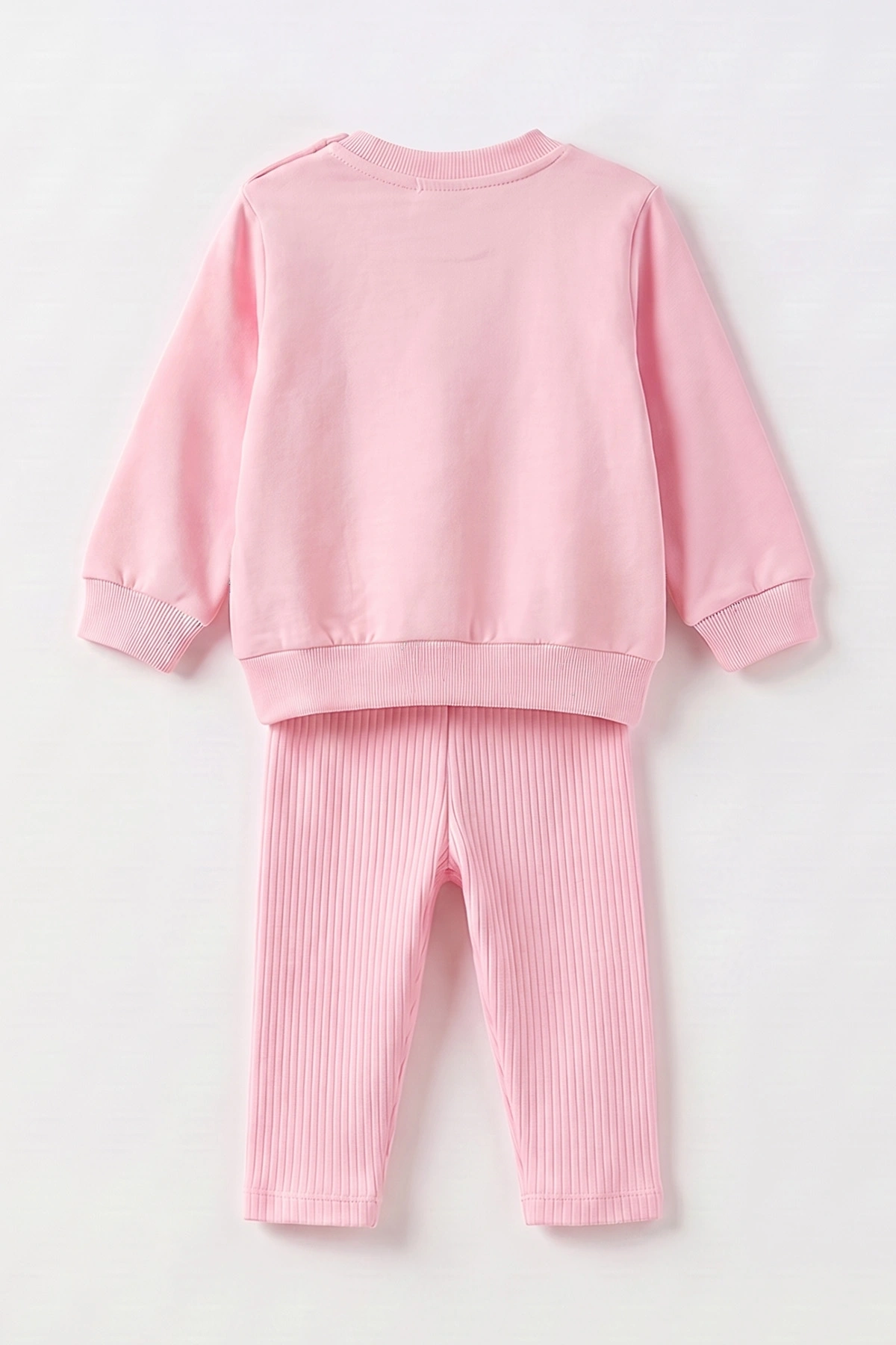 Pembe (6-24 Ay) Karakter Baskılı Taytlı Kız Bebek Takım 472646