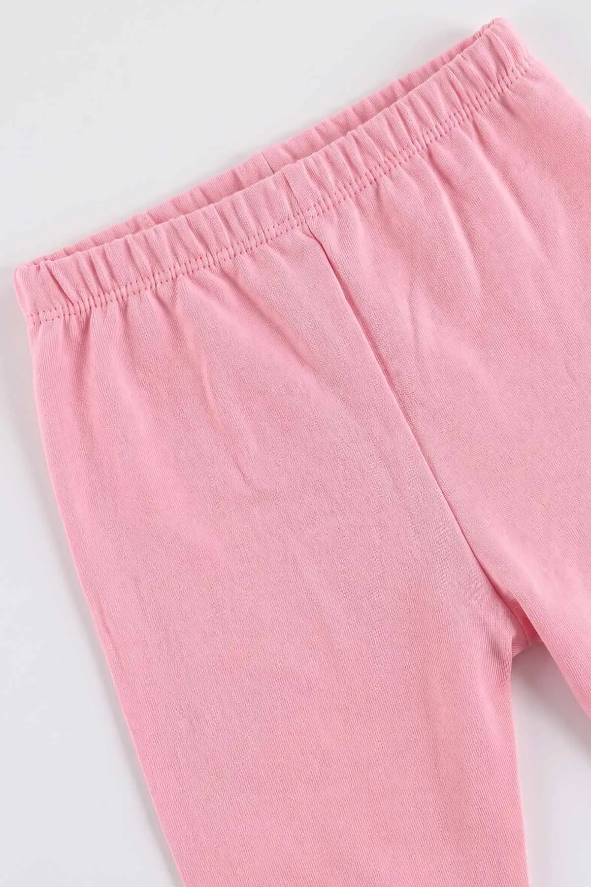 Pembe (6-24 Ay) Nakışlı 2 İp Kız Bebek Takım 481017