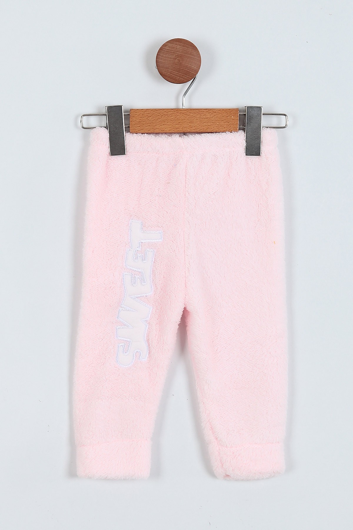 Pembe (6-24 Ay) Nakışlı Hırkalı Welsoft Üçlü Kız Bebe Takım 225284