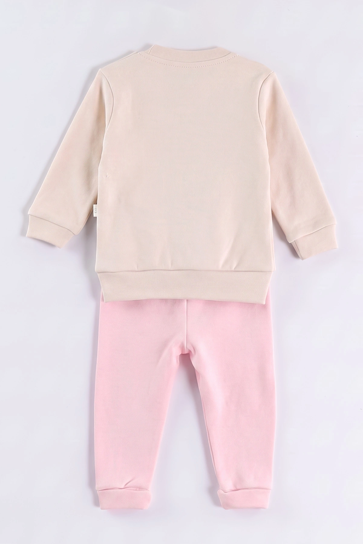 Pembe (6-24 Ay) Süzene Bunny Nakışlı Kız Bebek 2'li Takım 472862