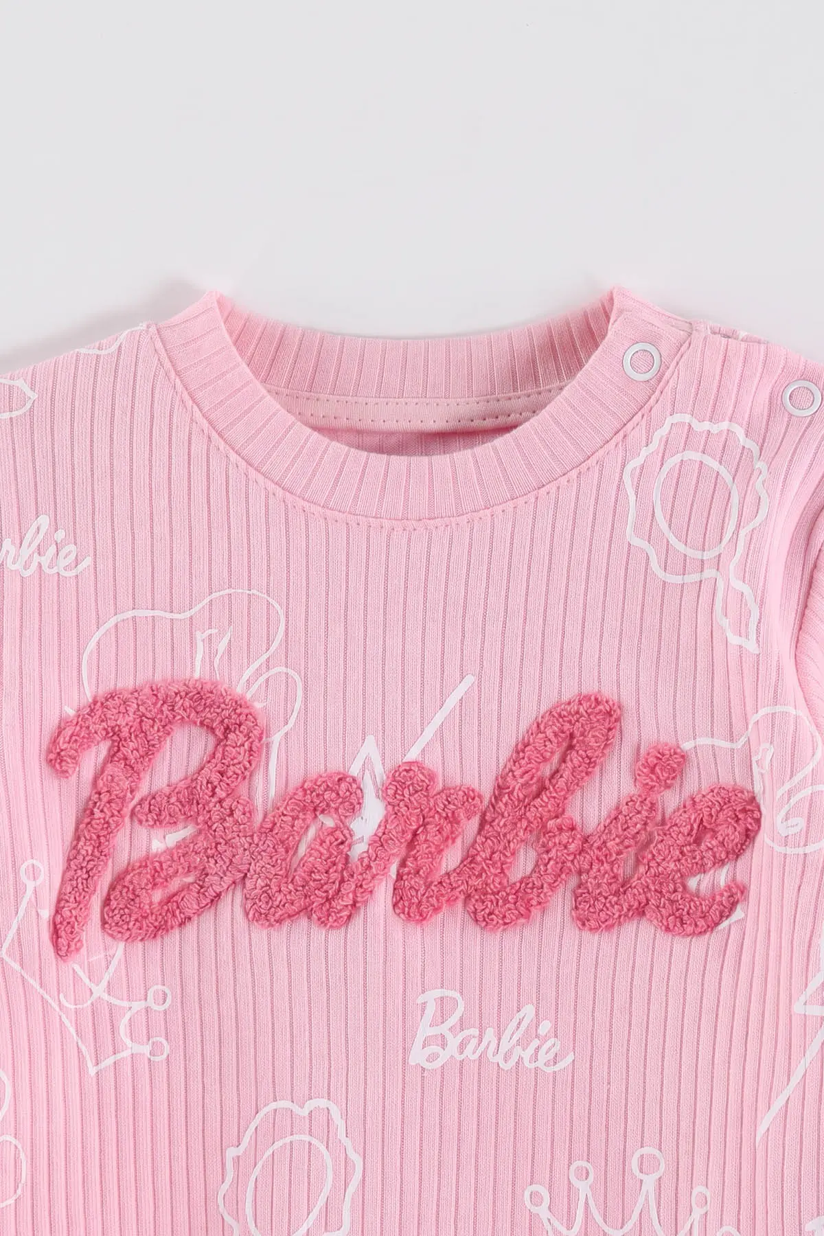 Pembe (6-24 Ay) Süzene Nakışlı  Kız Bebek 2'li  Takım 472649