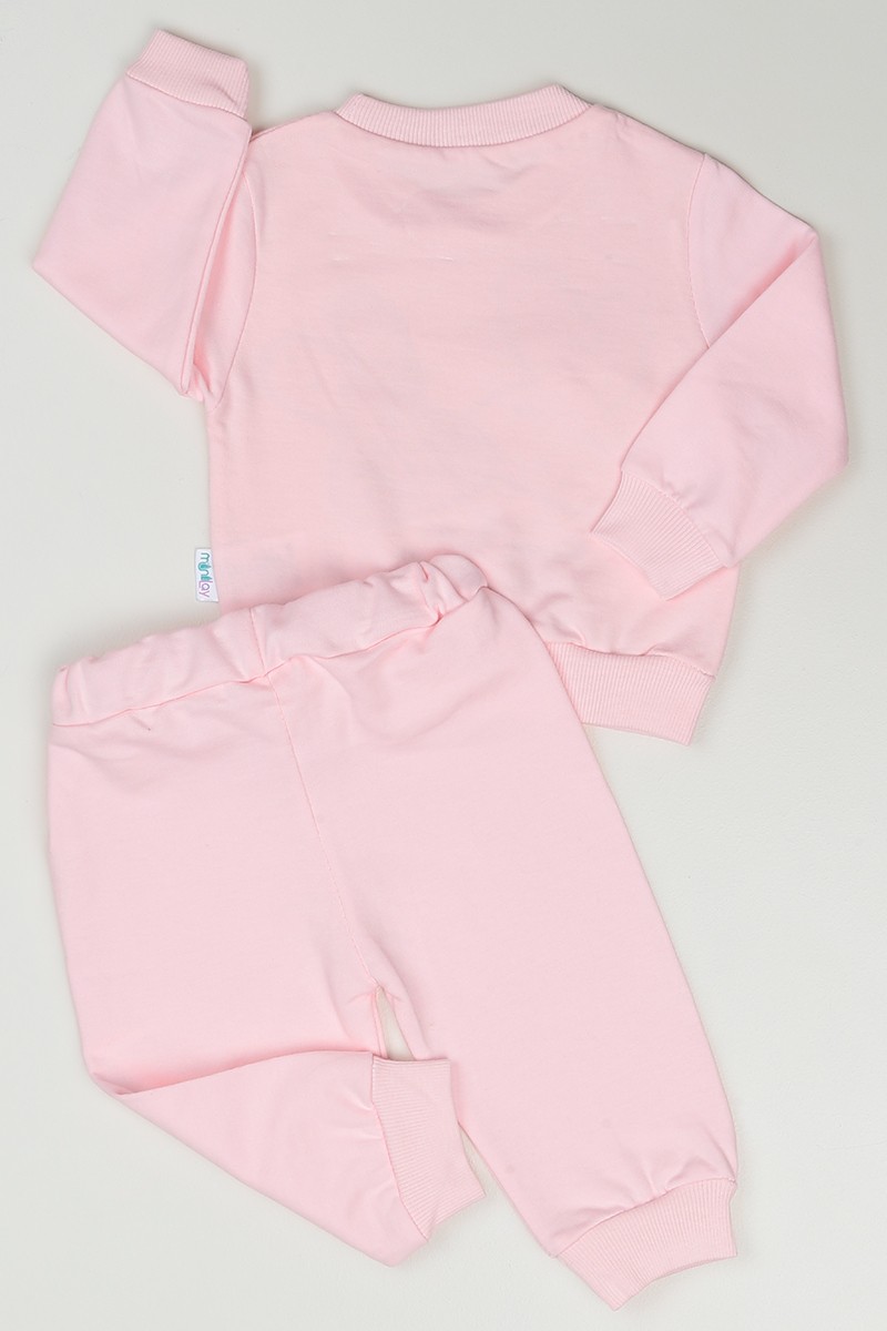 Pembe (6-24 Ay) Tavşan Baskılı Kız Çocuk Takım 86624